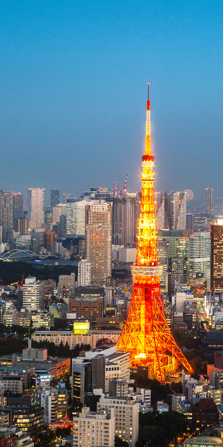 Скачати мобільні шпалери Місто, Хмарочос, Будівля, Японія, Міський Пейзаж, Токіо, Створено Людиною, Токійська Вежа безкоштовно.
