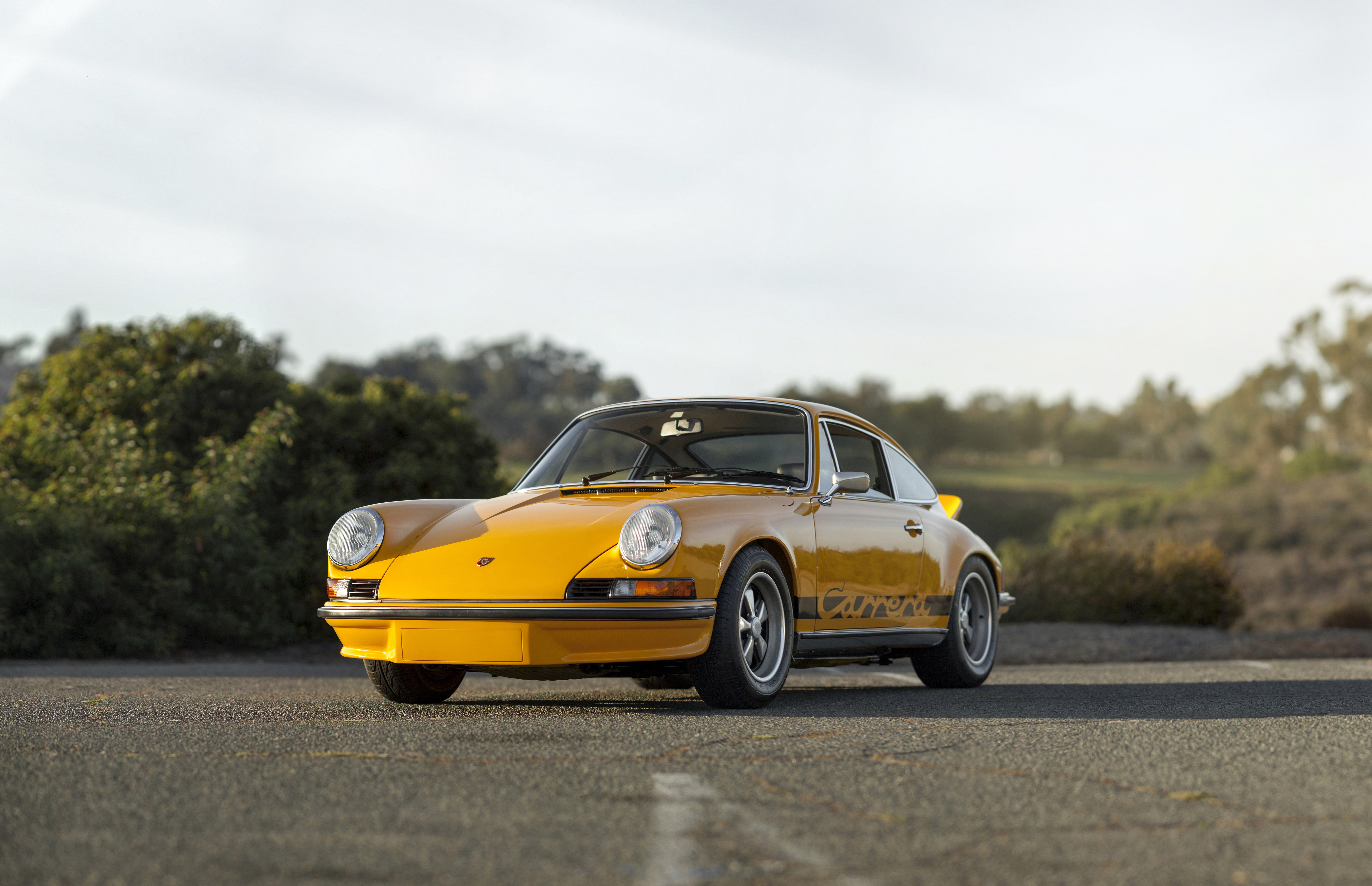 Download mobile wallpaper Porsche, Car, Porsche 911, Vehicles, Porsche 911 Carrera, Yellow Car for free.