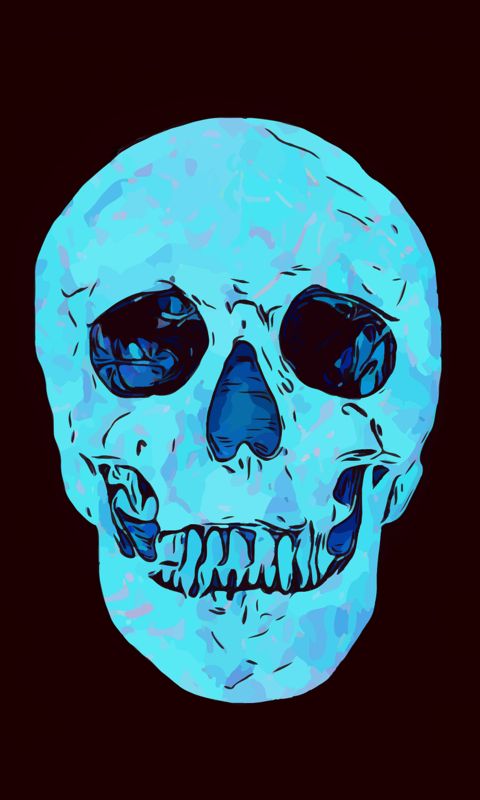 Download mobile wallpaper Dark, Skull for free.