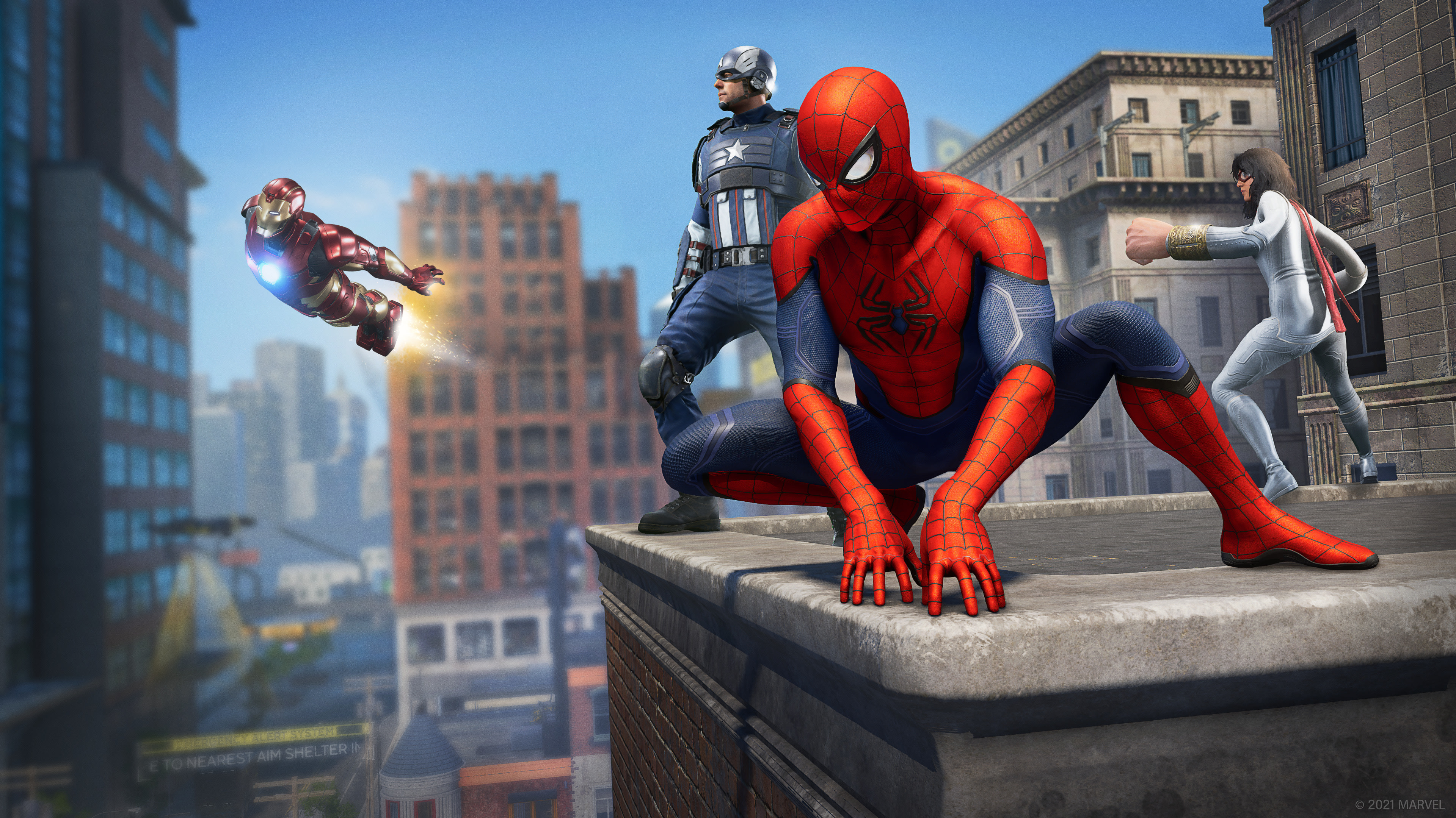 Free download wallpaper Spider Man, Iron Man, Captain America, Video Game, The Avengers, Marvel's Avengers on your PC desktop