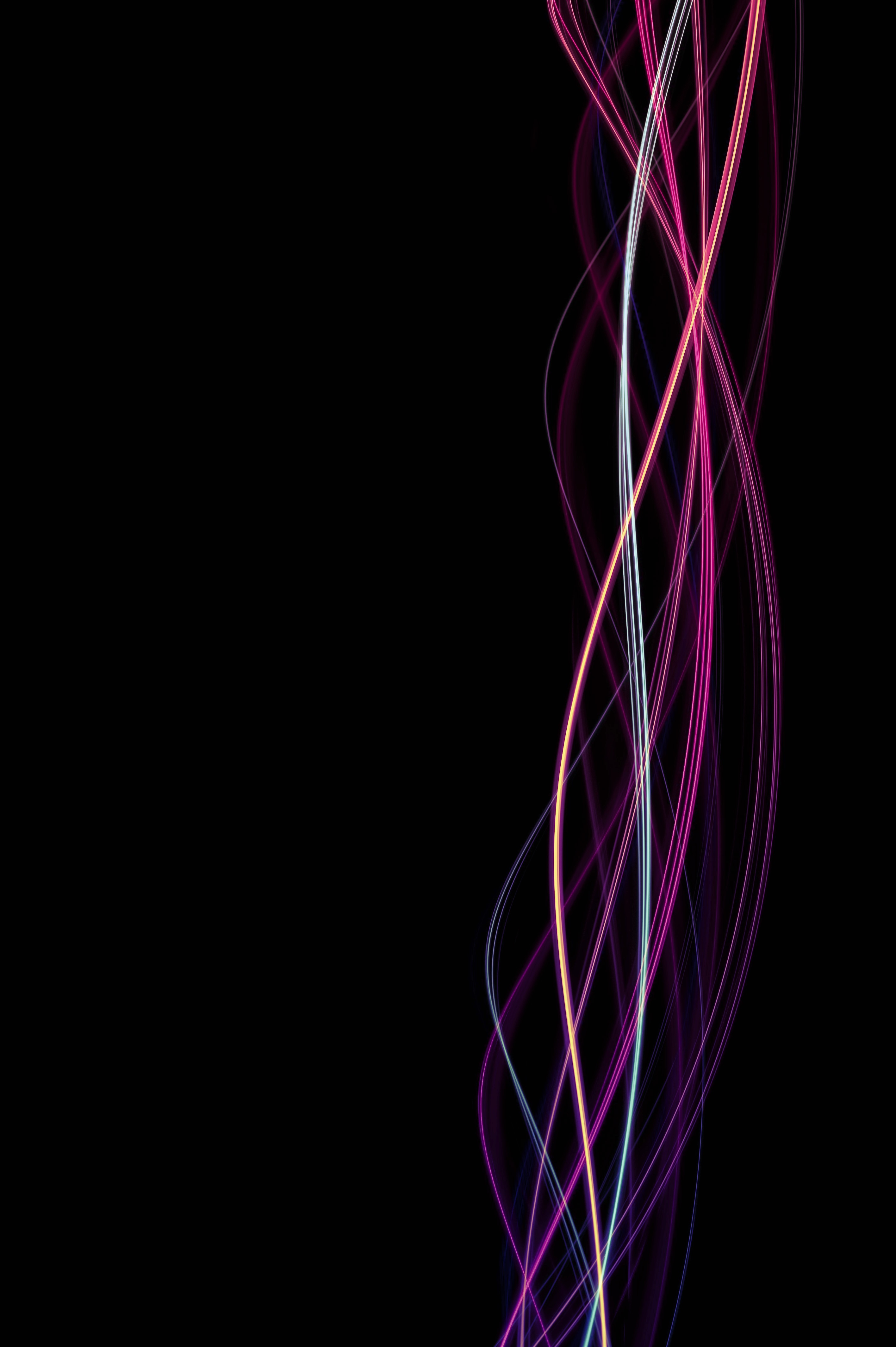 lines, abstract, multicolored, motley, wavy, swirling, involute