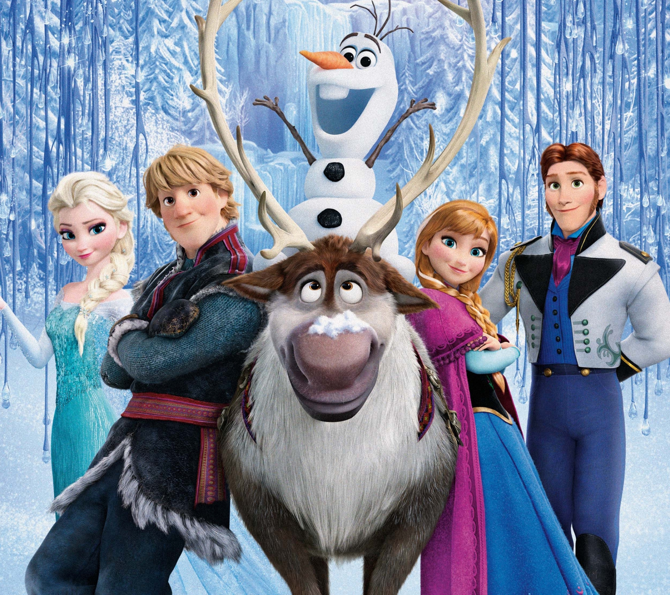 Baixar papel de parede para celular de Neve, Filme, Frozen Uma Aventura Congelante, Congelado (Filme), Ana (Congelada), Elsa (Congelado), Hans (Congelado), Kristoff (Congelado), Olaf (Congelado), Sven (Congelado) gratuito.