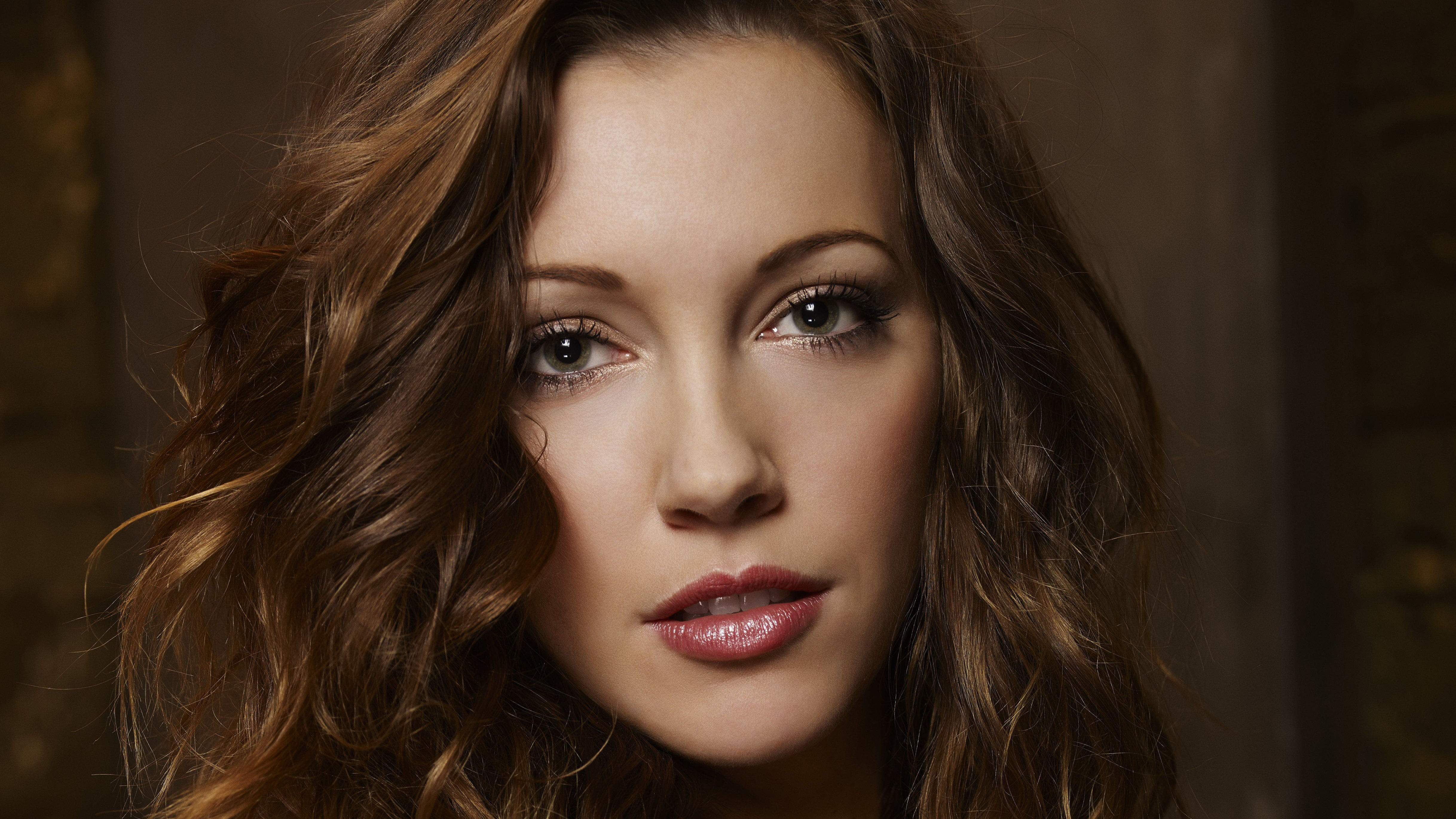 face, celebrity, katie cassidy, actress, american, brunette, stare