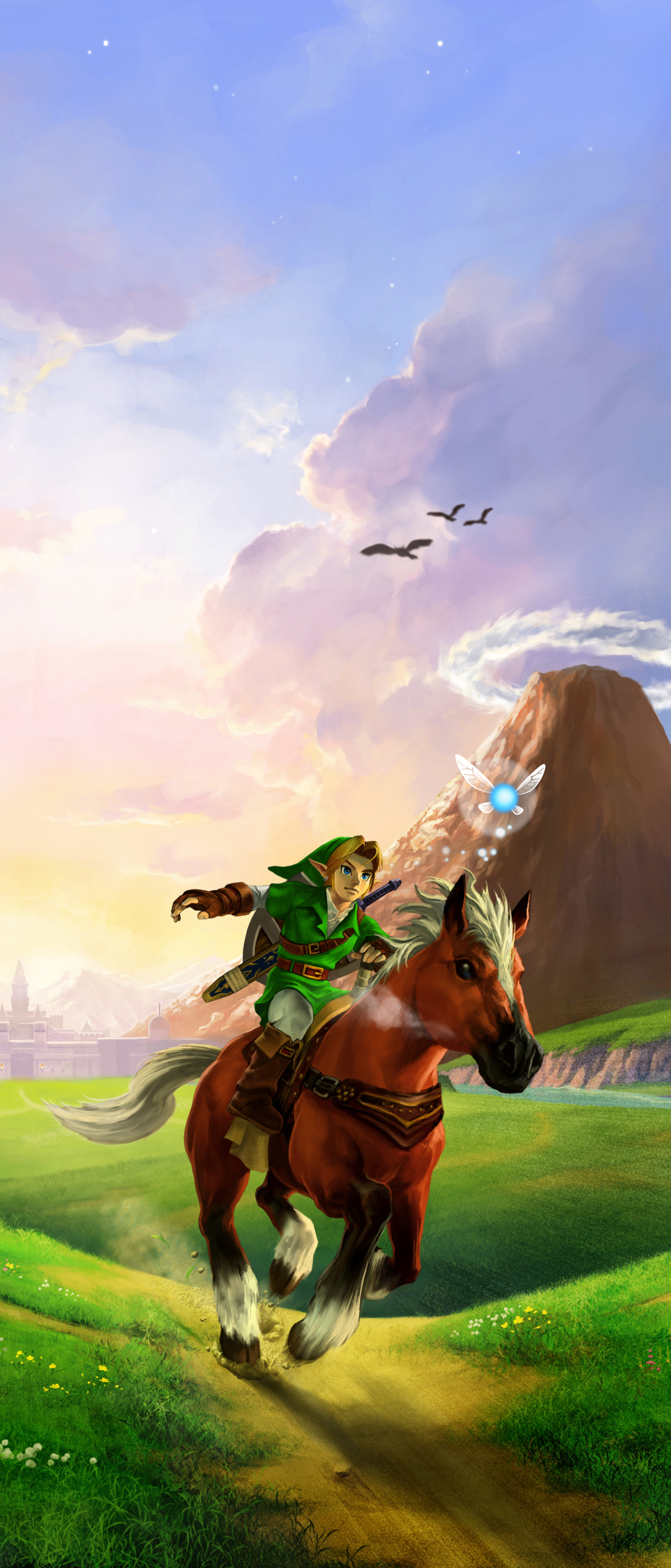 Free download wallpaper Horse, Link, Video Game, Zelda, The Legend Of Zelda: Ocarina Of Time on your PC desktop