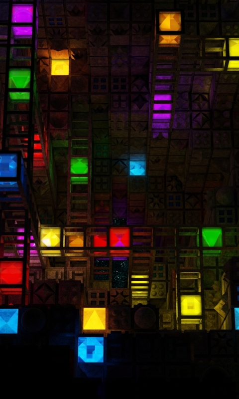 Download mobile wallpaper Abstract, Colorful, Shapes, Artistic, Cube for free.