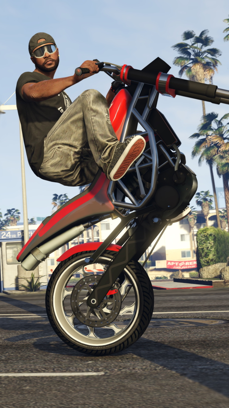 Download mobile wallpaper Biker, Video Game, Grand Theft Auto, Grand Theft Auto V for free.