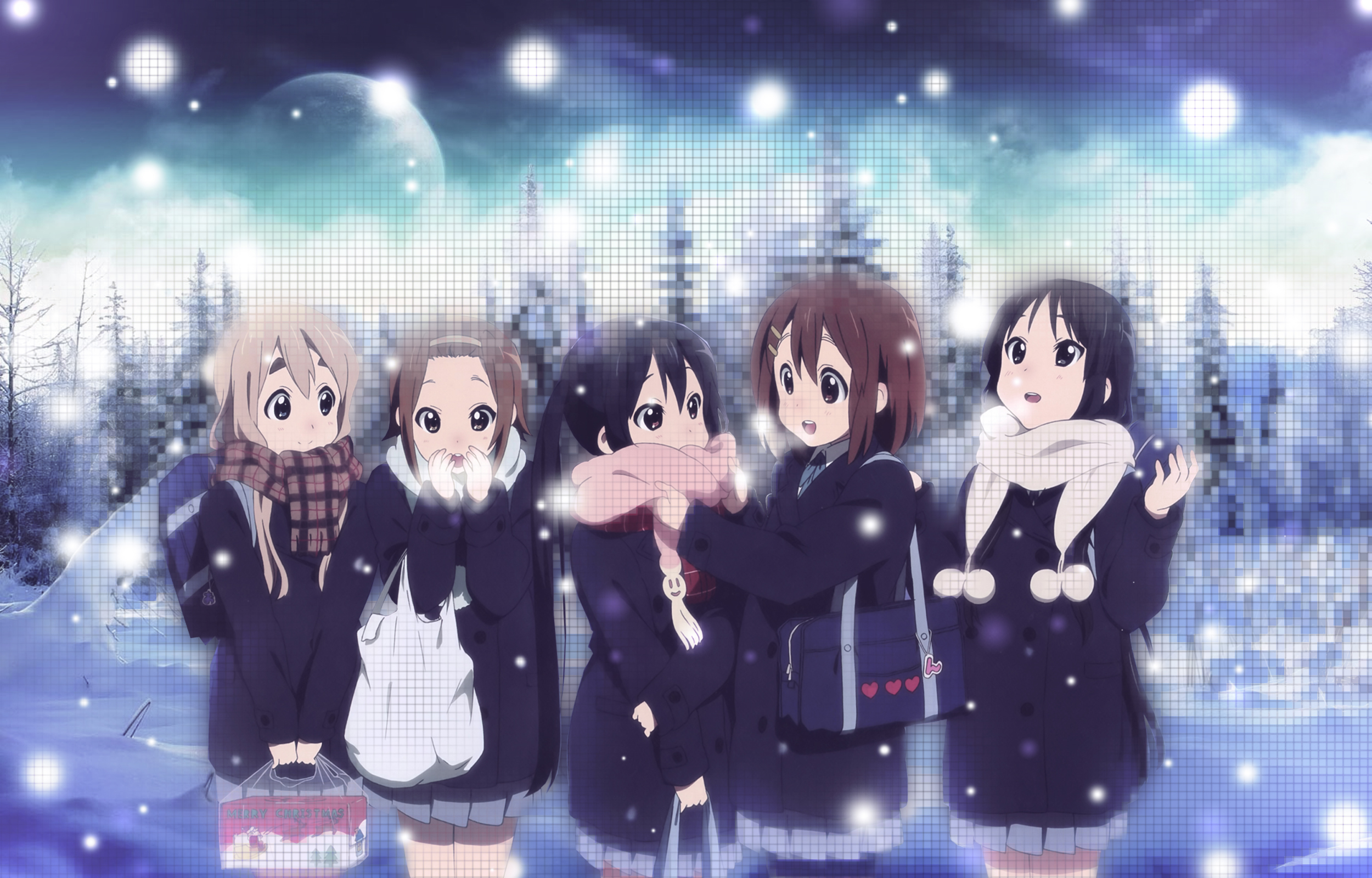532557 Hintergrundbild herunterladen animes, k on!, schnee - Bildschirmschoner und Bilder kostenlos