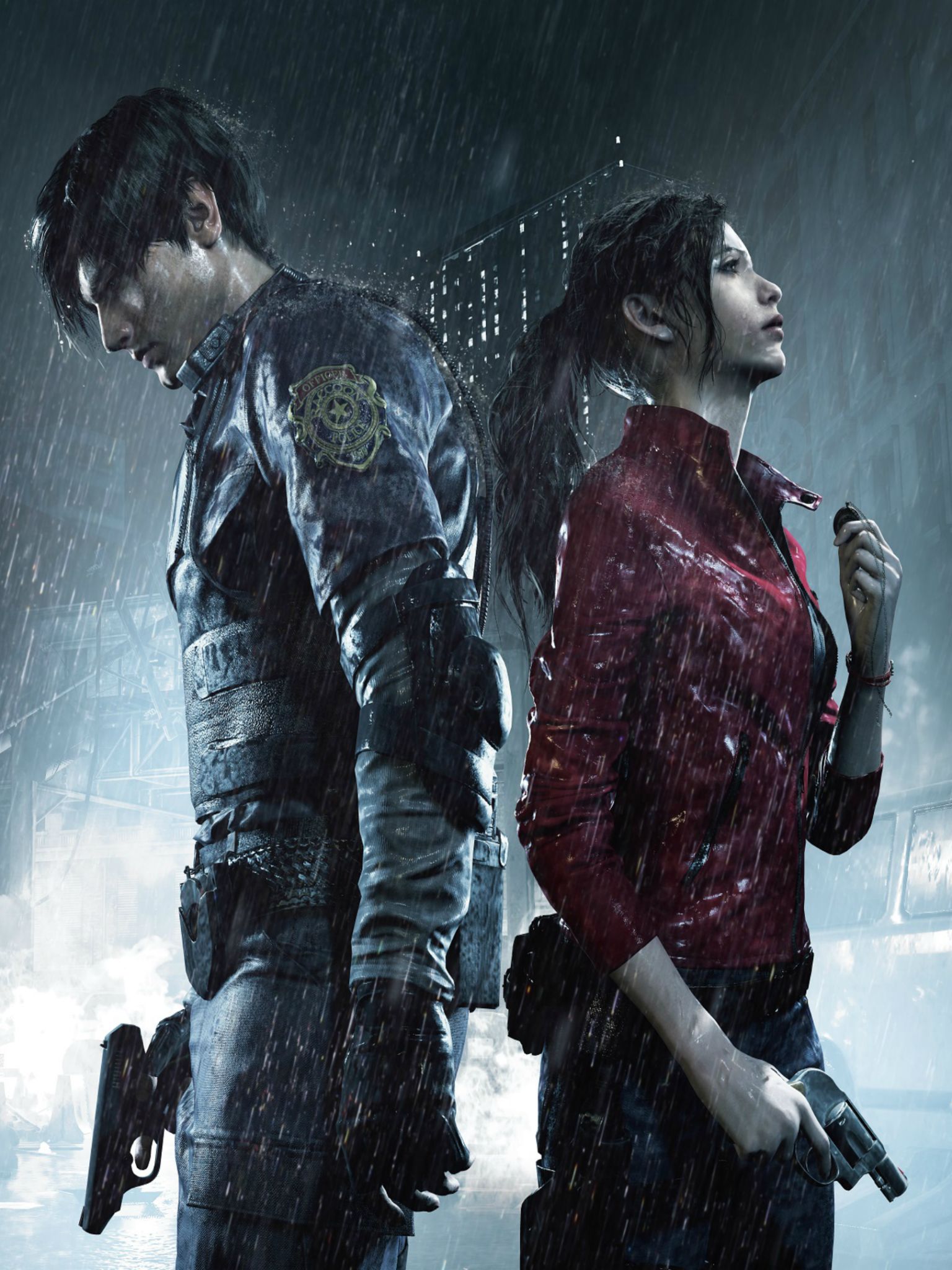 Descarga gratuita de fondo de pantalla para móvil de Videojuego, Leon S Kennedy, Claire Redfield, Residente Demoníaco, Resident Evil 2 (2019).