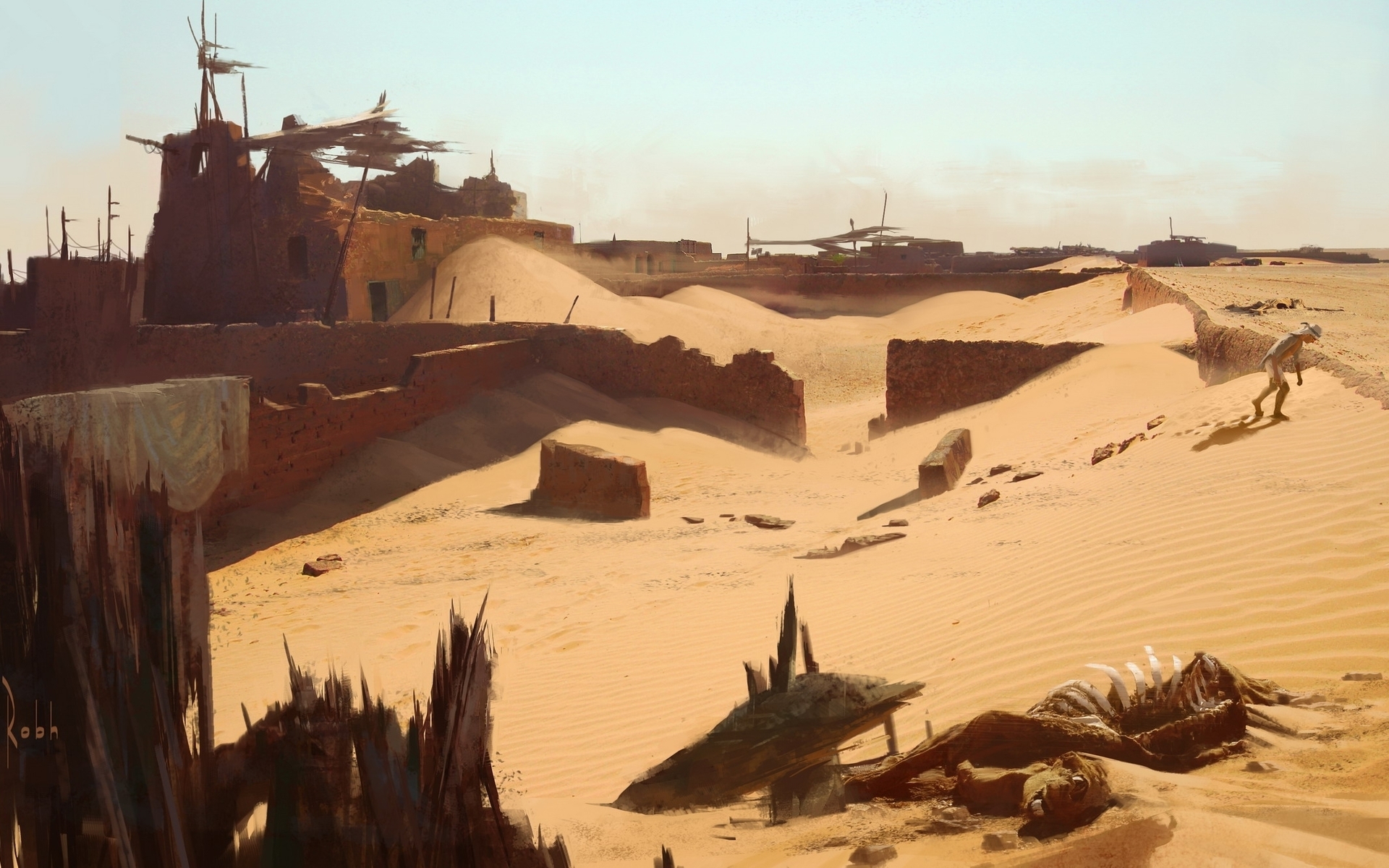 Laden Sie das Wüste, Künstlerisch-Bild kostenlos auf Ihren PC-Desktop herunter
