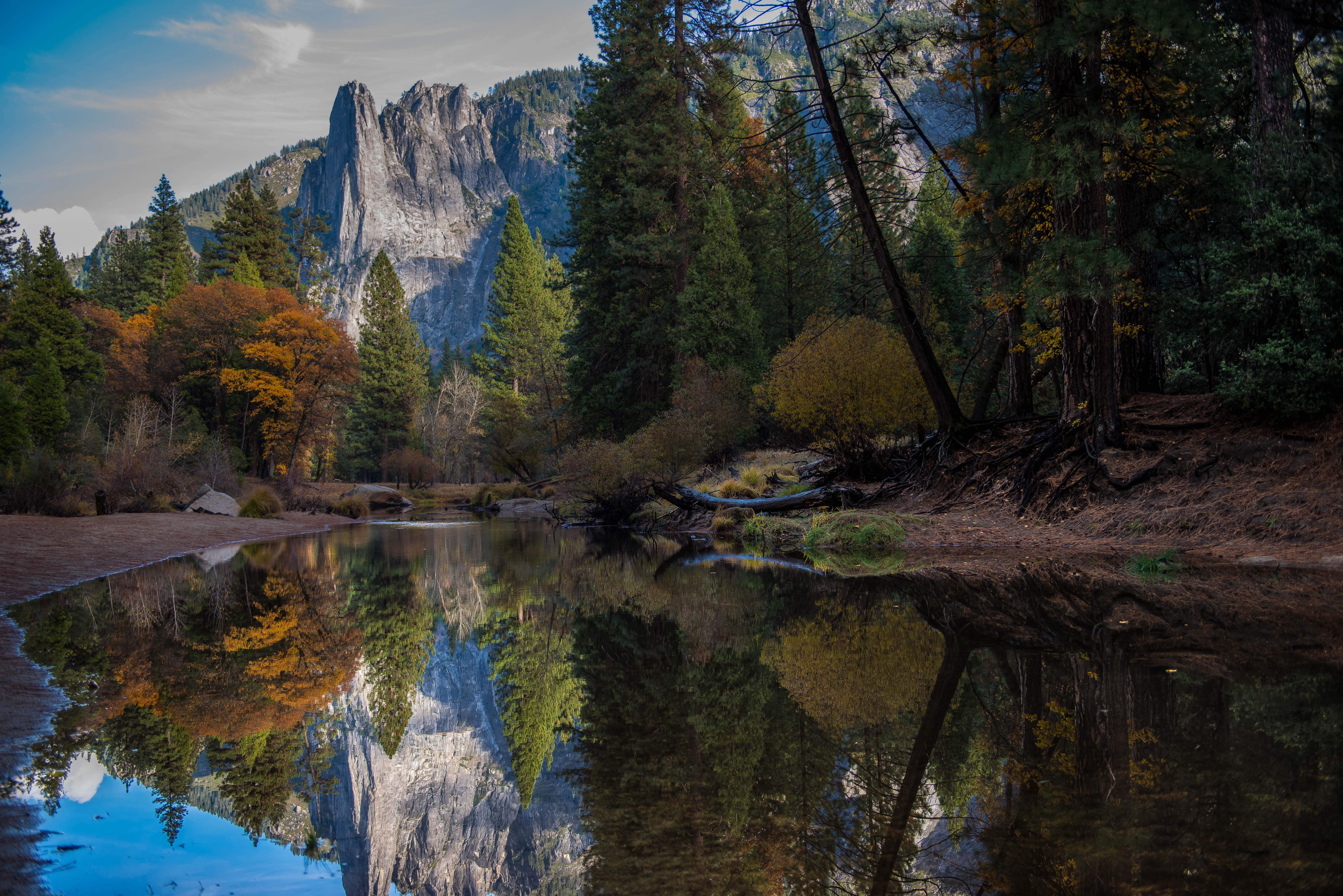 Laden Sie das Reflexion, Wald, See, Natur, Mountains-Bild kostenlos auf Ihren PC-Desktop herunter