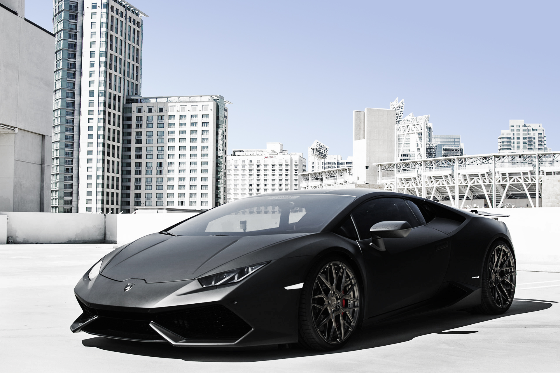 Free download wallpaper Lamborghini, Car, Supercar, Vehicles, Black Car, Lamborghini Huracán on your PC desktop