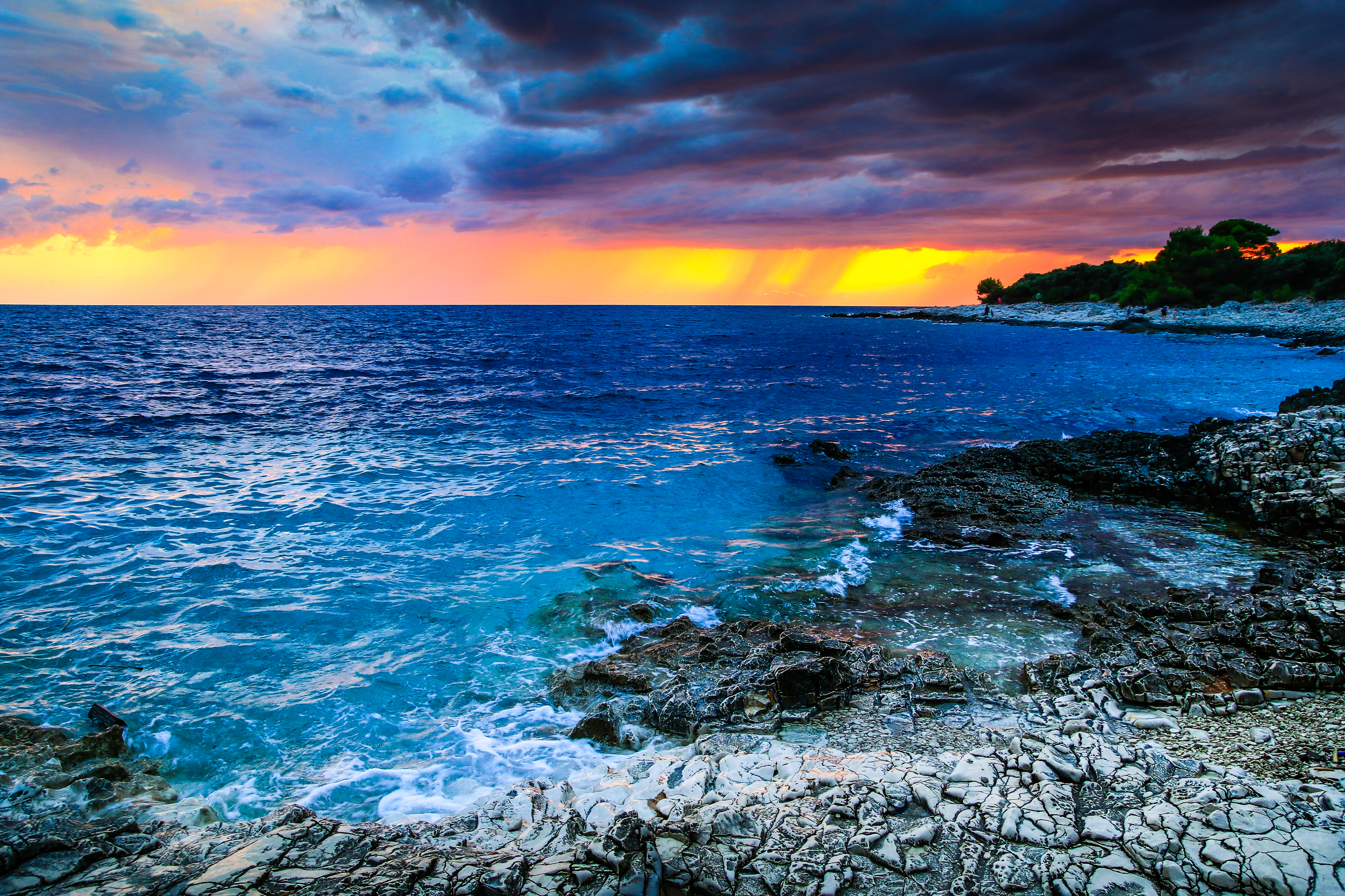 Laden Sie das Horizont, Ozean, Himmel, Sonnenuntergang, Erde/natur-Bild kostenlos auf Ihren PC-Desktop herunter