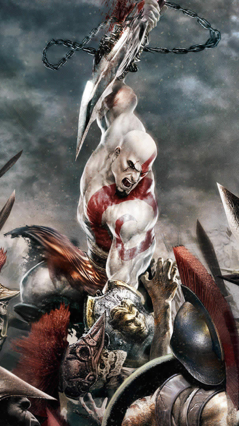 Handy-Wallpaper God Of War, Geist, Computerspiele, Krieg, Kratos (Gott Des Krieges) kostenlos herunterladen.
