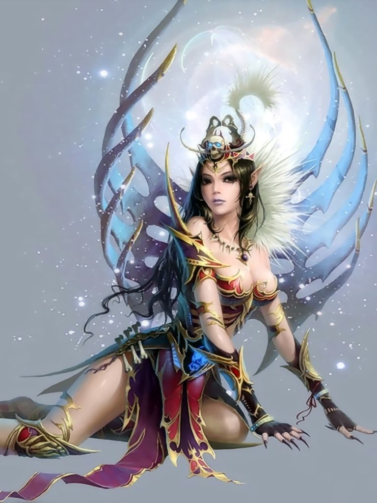 Download mobile wallpaper Fantasy, Wings, Angel, Asian, Pointed Ears for free.