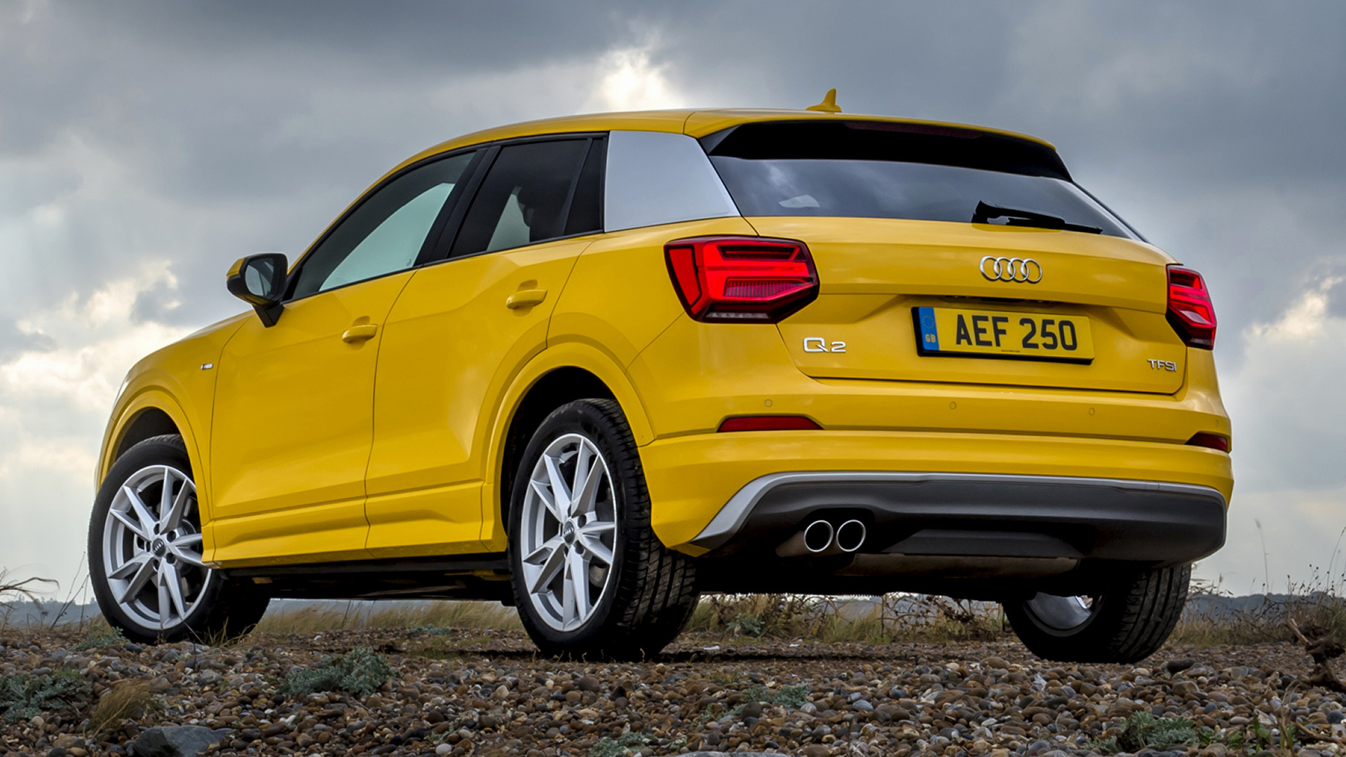 Free download wallpaper Audi, Car, Suv, Vehicles, Yellow Car, Crossover Car, Subcompact Car, Audi Q2 Tfsi S Line on your PC desktop
