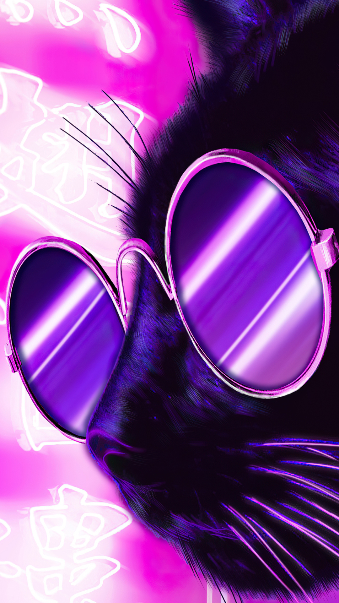 Download mobile wallpaper Fantasy, Cat, Sunglasses, Fantasy Animals for free.
