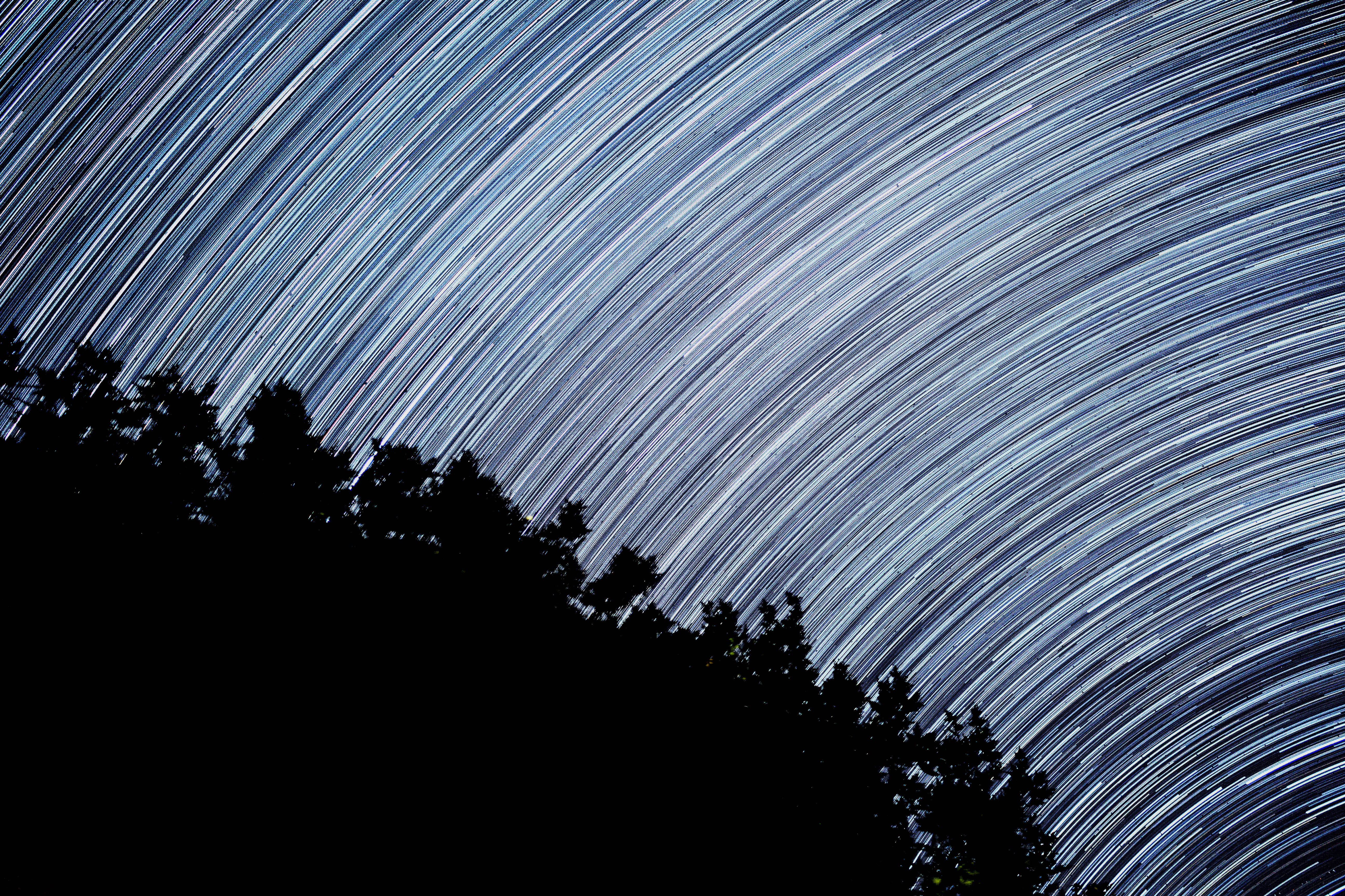 earth, star trail, nature, night, sky, time lapse