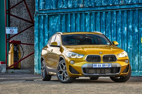 Download mobile wallpaper Bmw, Car, Suv, Vehicle, Vehicles, Yellow Car, Bmw X2 for free.