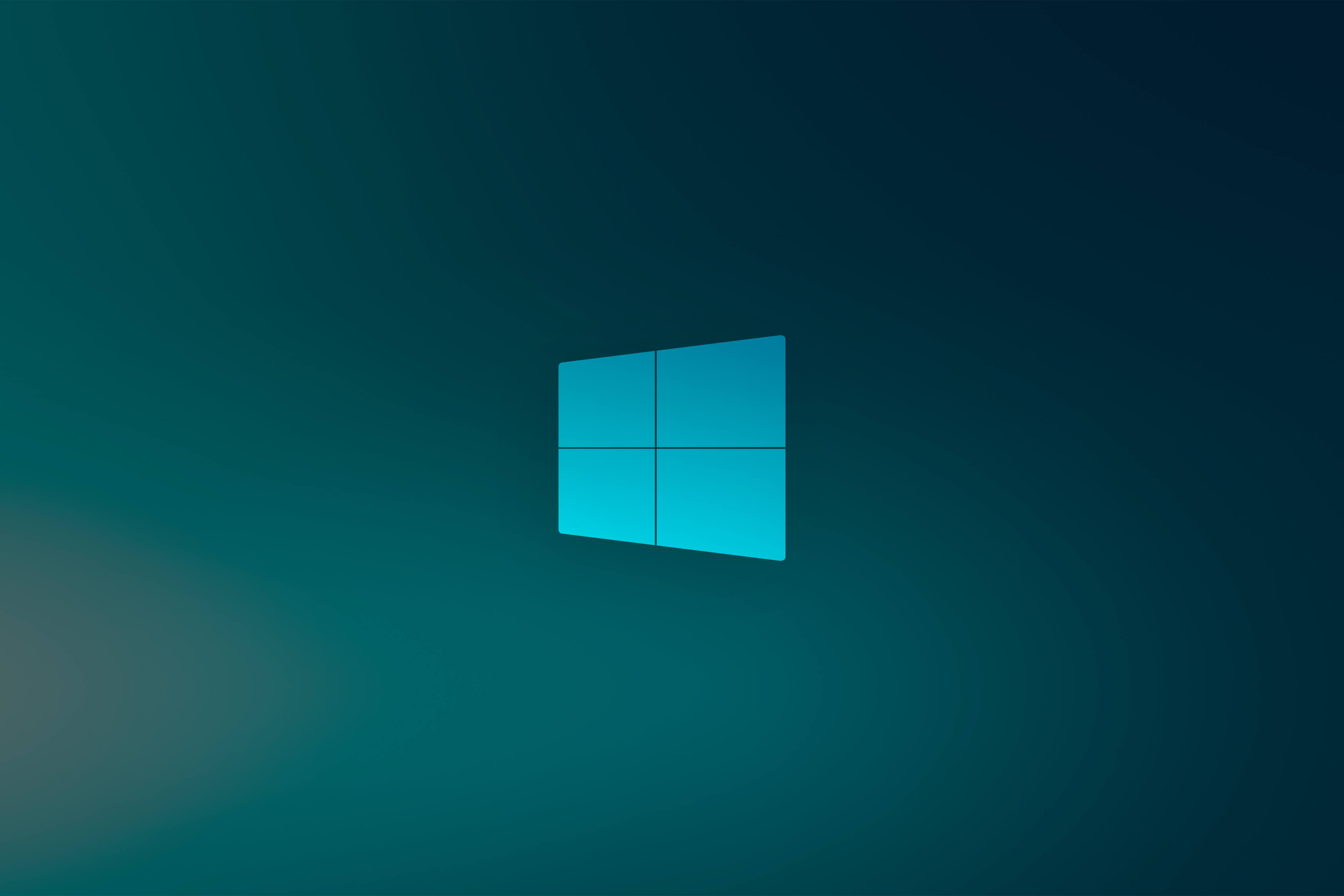 Free download wallpaper Microsoft, Technology, Logo, Teal, Windows 10X on your PC desktop