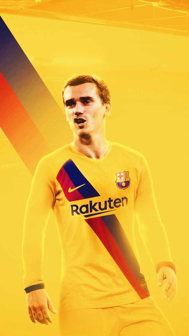 Descarga gratuita de fondo de pantalla para móvil de Fútbol, Deporte, Francés, Fc Barcelona, Antoine Griezmann.