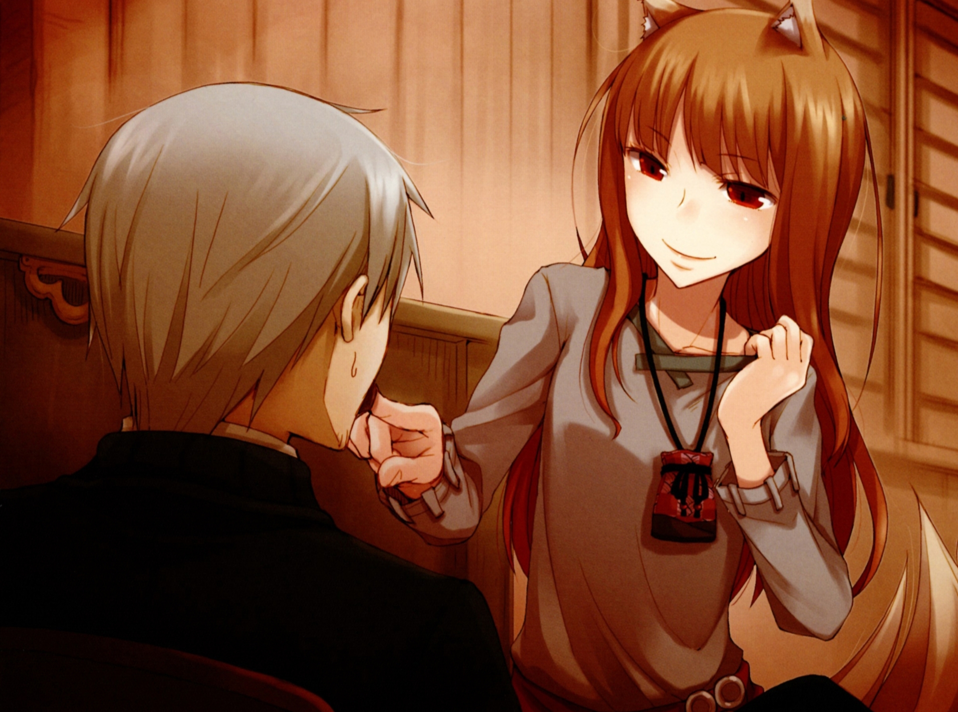 Free download wallpaper Anime, Holo (Spice & Wolf), Spice And Wolf, Kraft Lawrence on your PC desktop