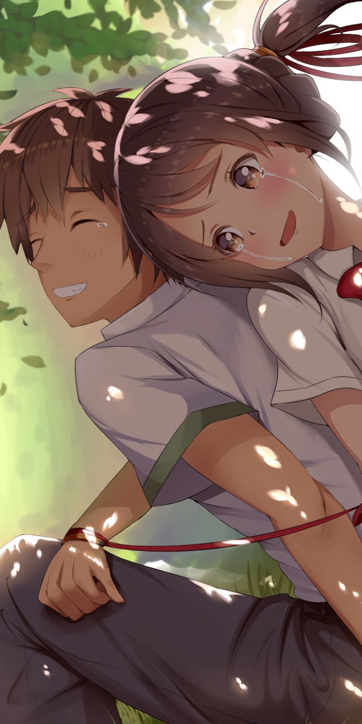 Descarga gratuita de fondo de pantalla para móvil de Animado, Kimi No Na Wa, Mitsuha Miyamizu, Taki Tachibana.