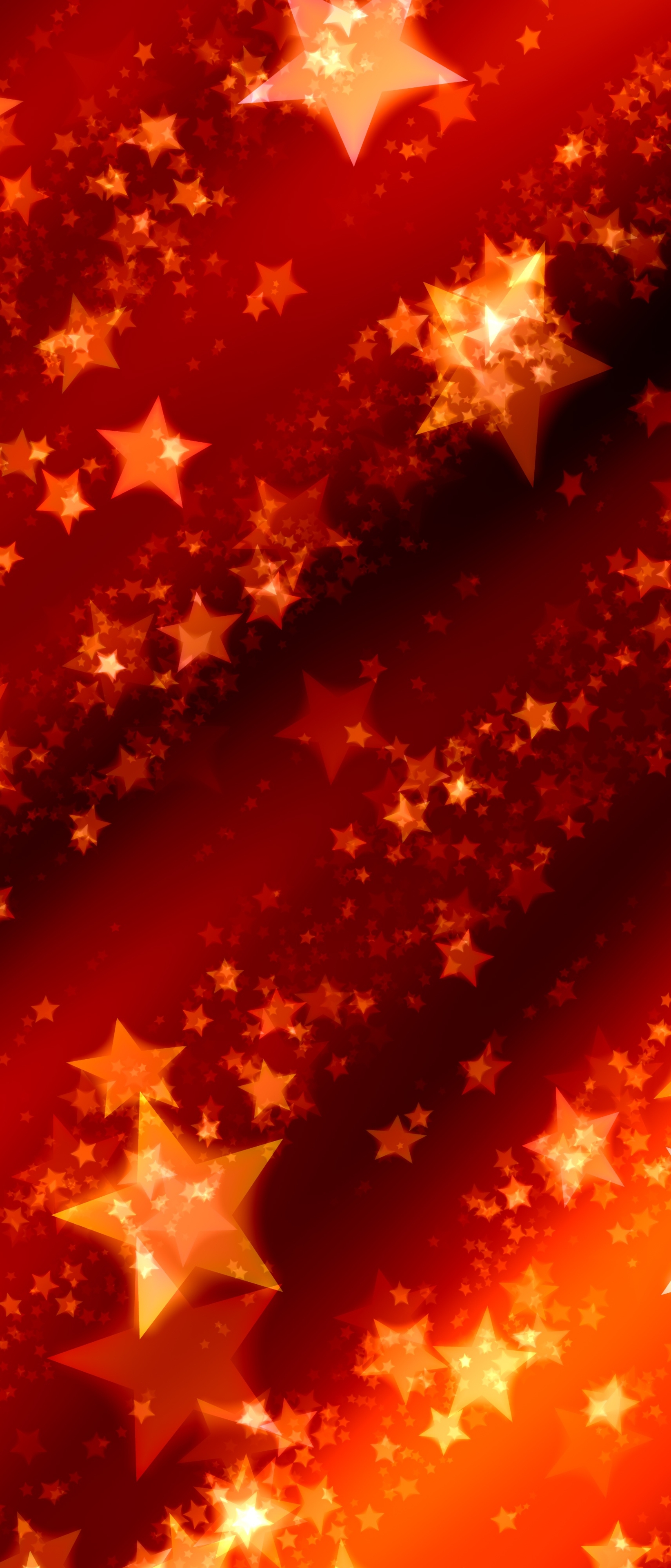 Download mobile wallpaper Stars, Artistic, Orange (Color) for free.