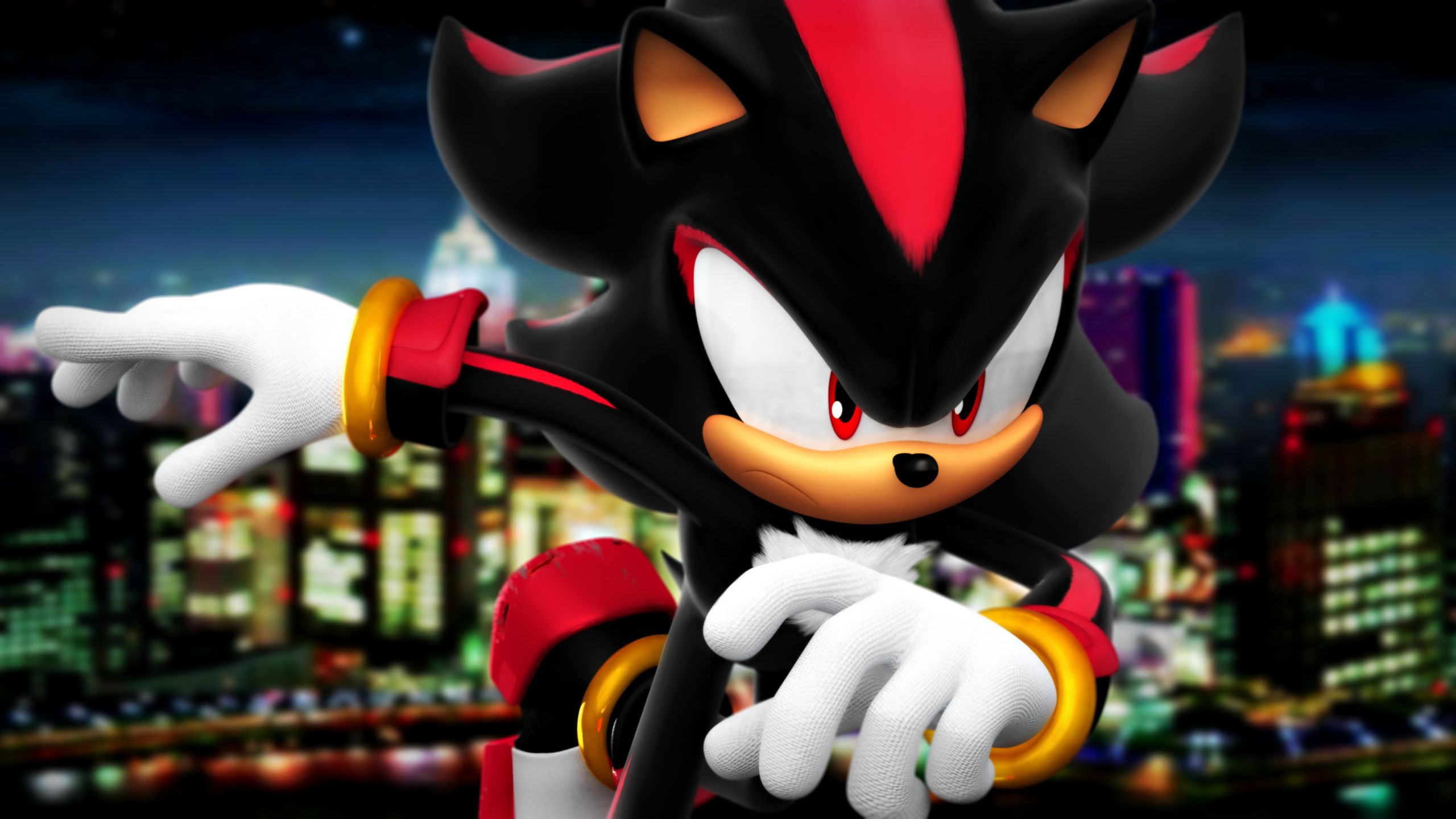 video game, sonic adventure 2 battle, red eyes, shadow the hedgehog, sonic