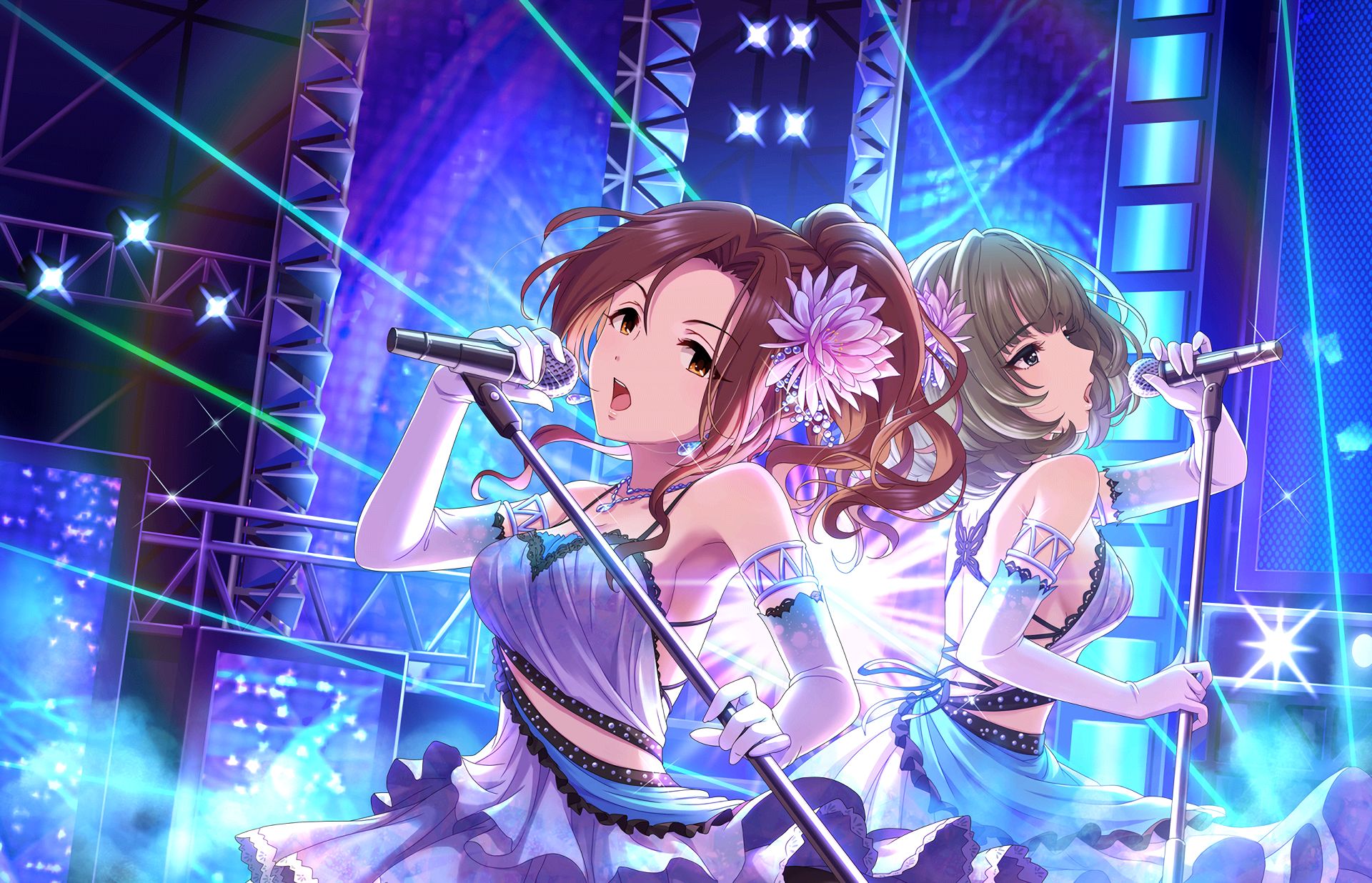 anime, the idolm@ster: cinderella girls starlight stage, kaede takagaki, mizuki kawashima, the idolm@ster