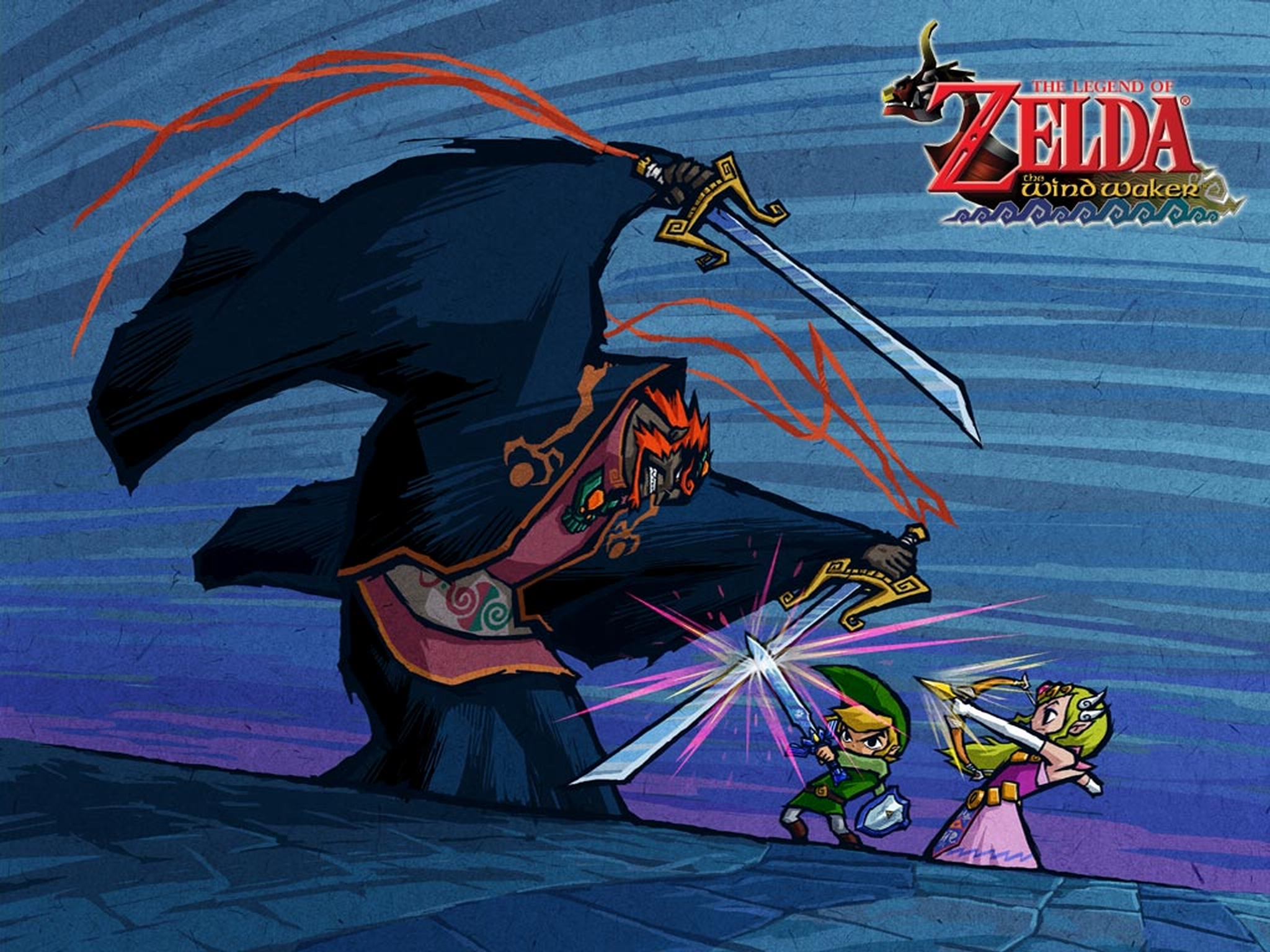 the legend of zelda: the wind waker, video game, ganondorf, link, zelda