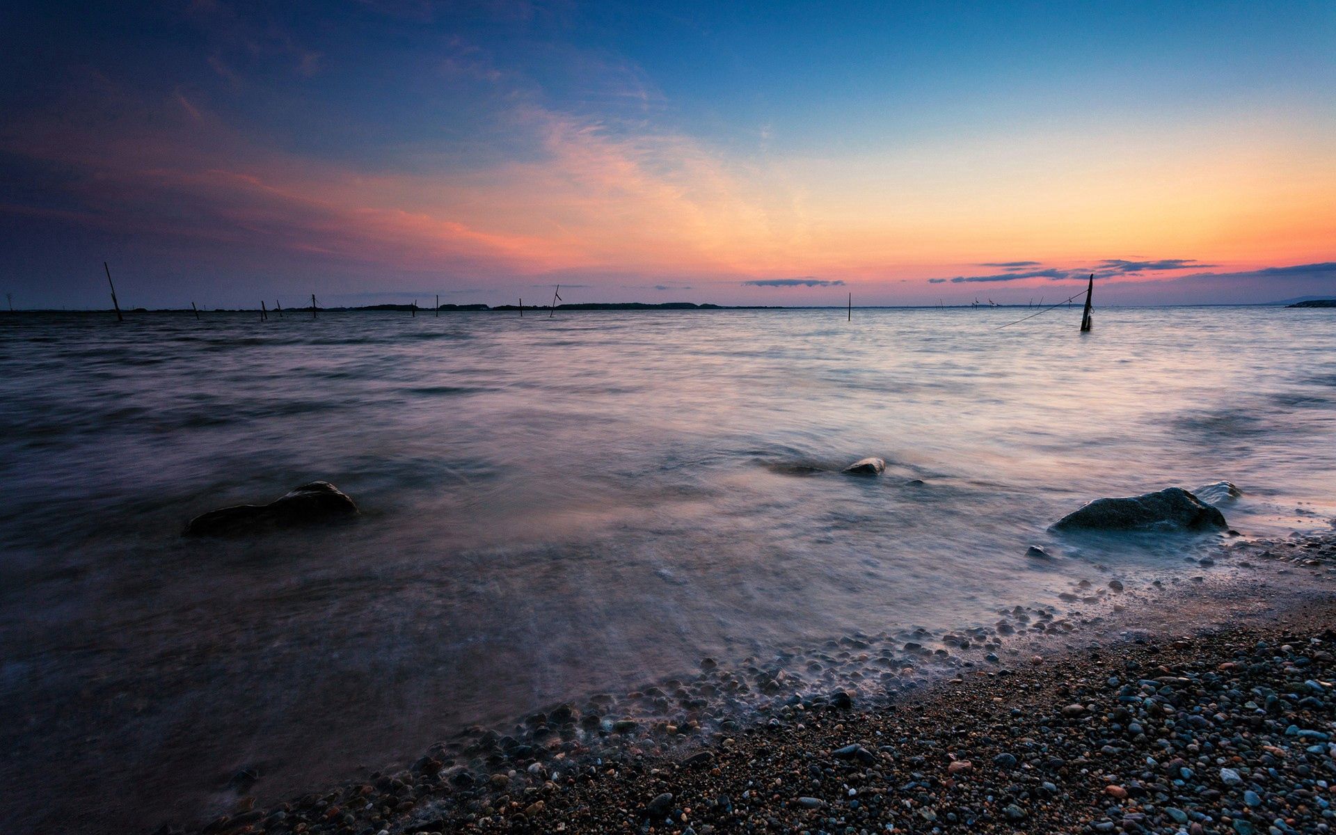 Laden Sie das Sunset, Natur, Sky, Sea, Sommer-Bild kostenlos auf Ihren PC-Desktop herunter