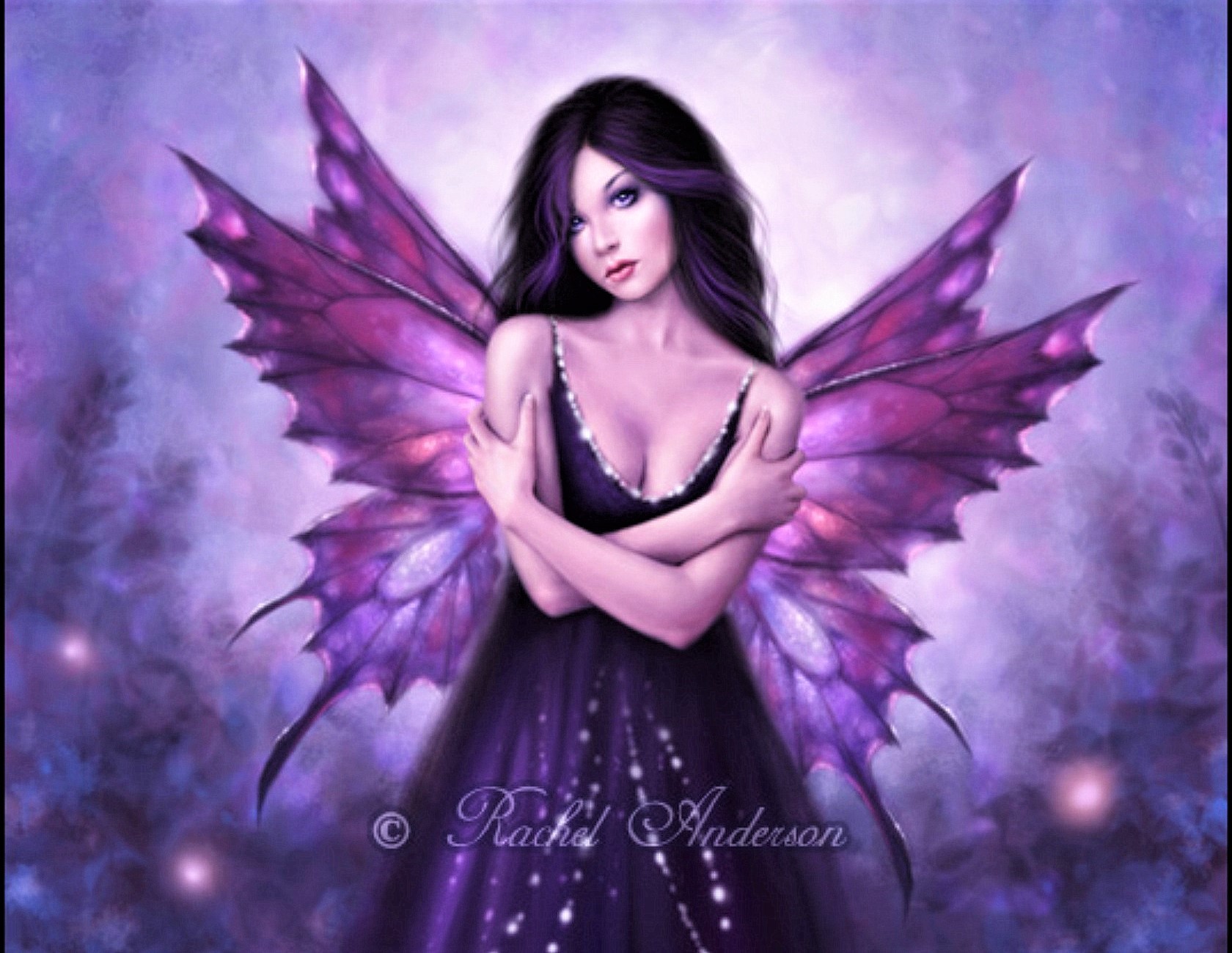 Free download wallpaper Fantasy, Purple, Fairy on your PC desktop