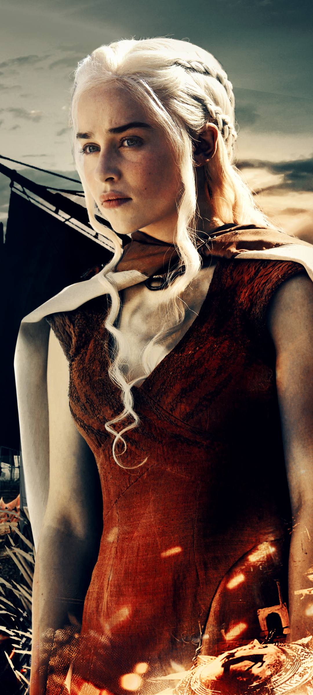 Download mobile wallpaper Game Of Thrones, Tv Show, Daenerys Targaryen, Emilia Clarke for free.