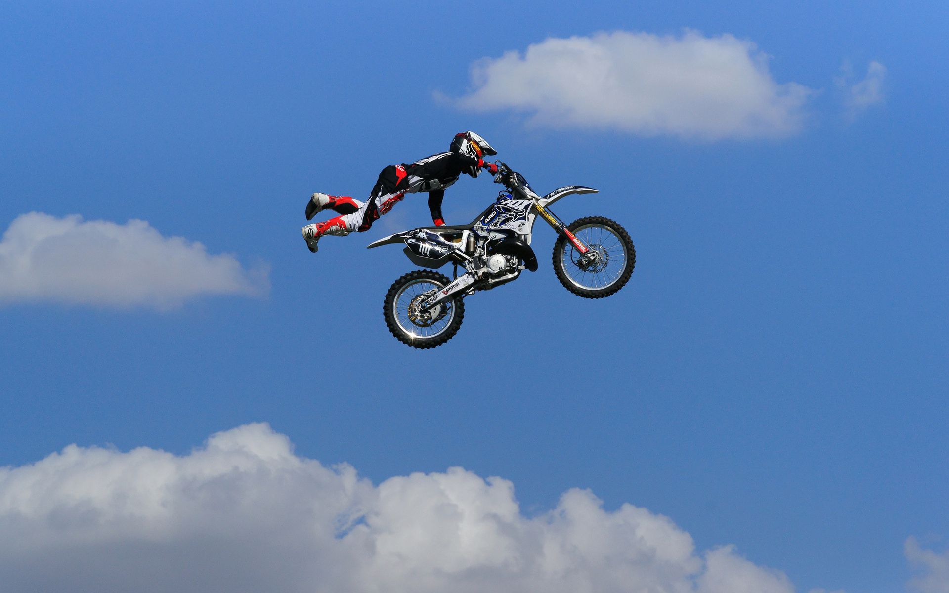 motocross, motorcycles, man, motorcycle, bounce, jump