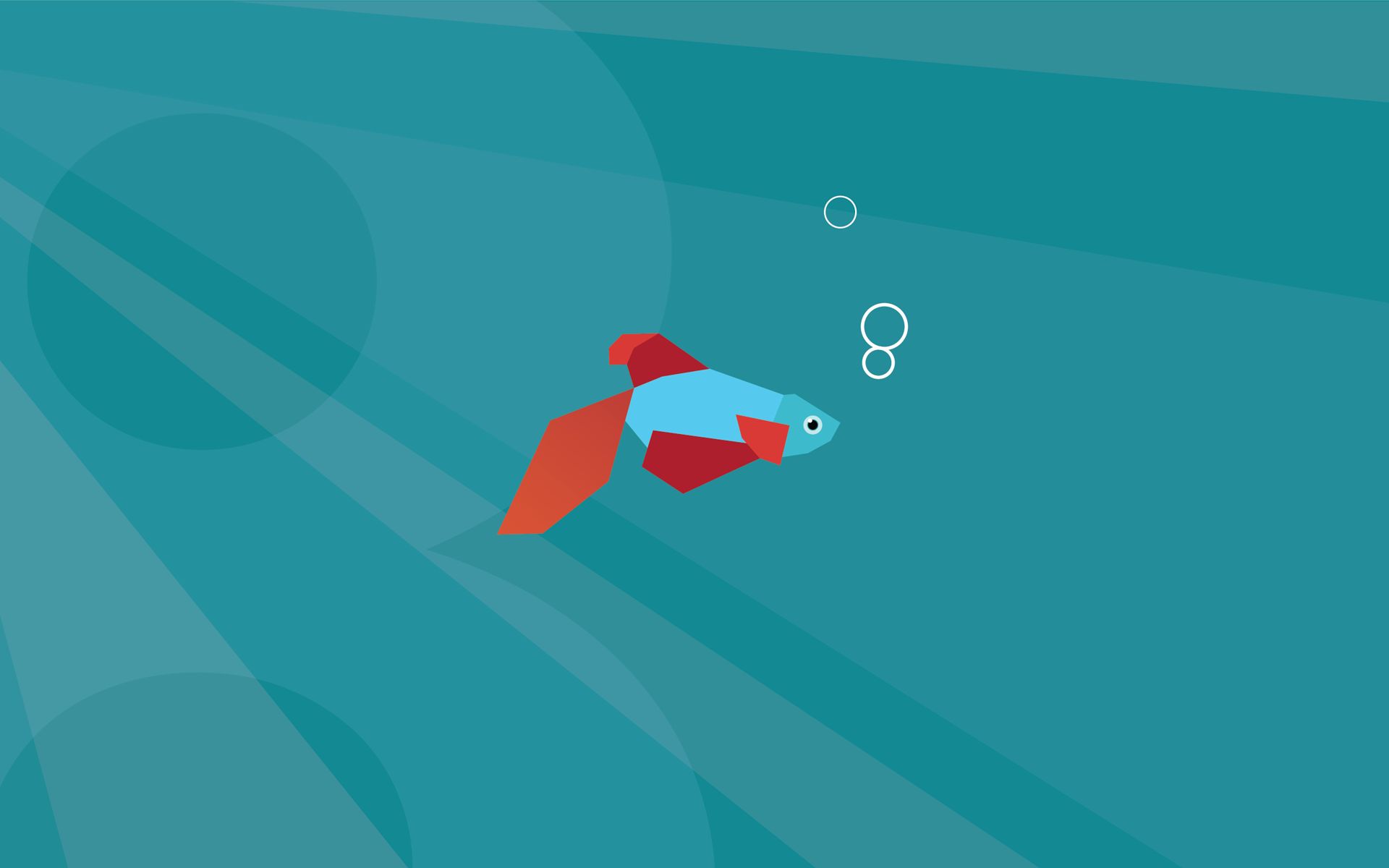 Download mobile wallpaper Fishes, Fish, Vector, Animal for free.