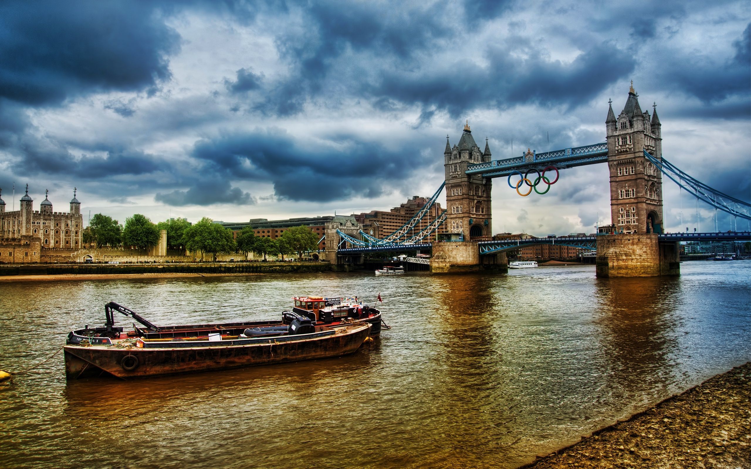 Скачати мобільні шпалери Річка, Архітектура, Мости, Пейзаж, Лондон безкоштовно.