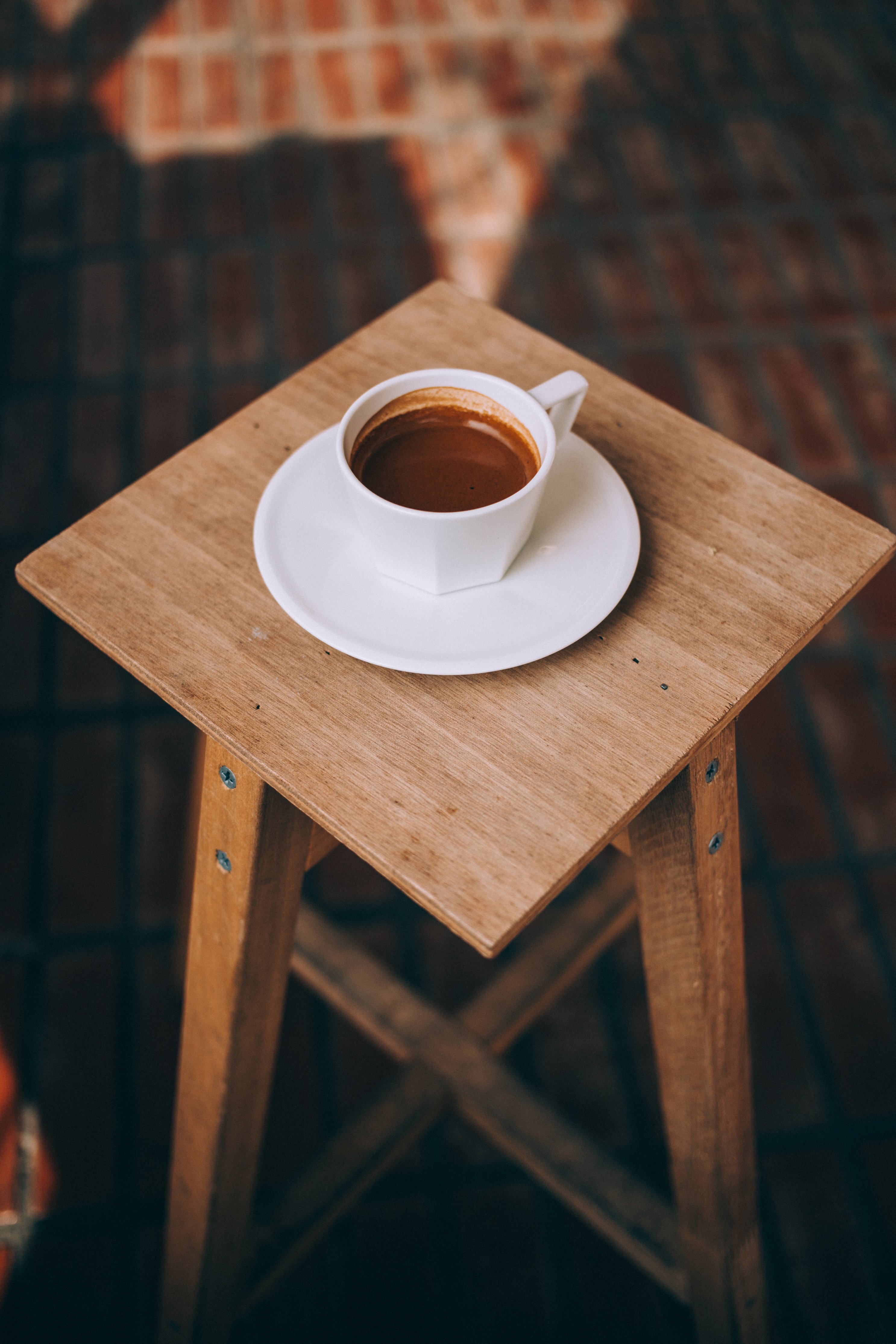 Download mobile wallpaper Wood, Surface, Food, Cup, Wooden, Coffee for free.