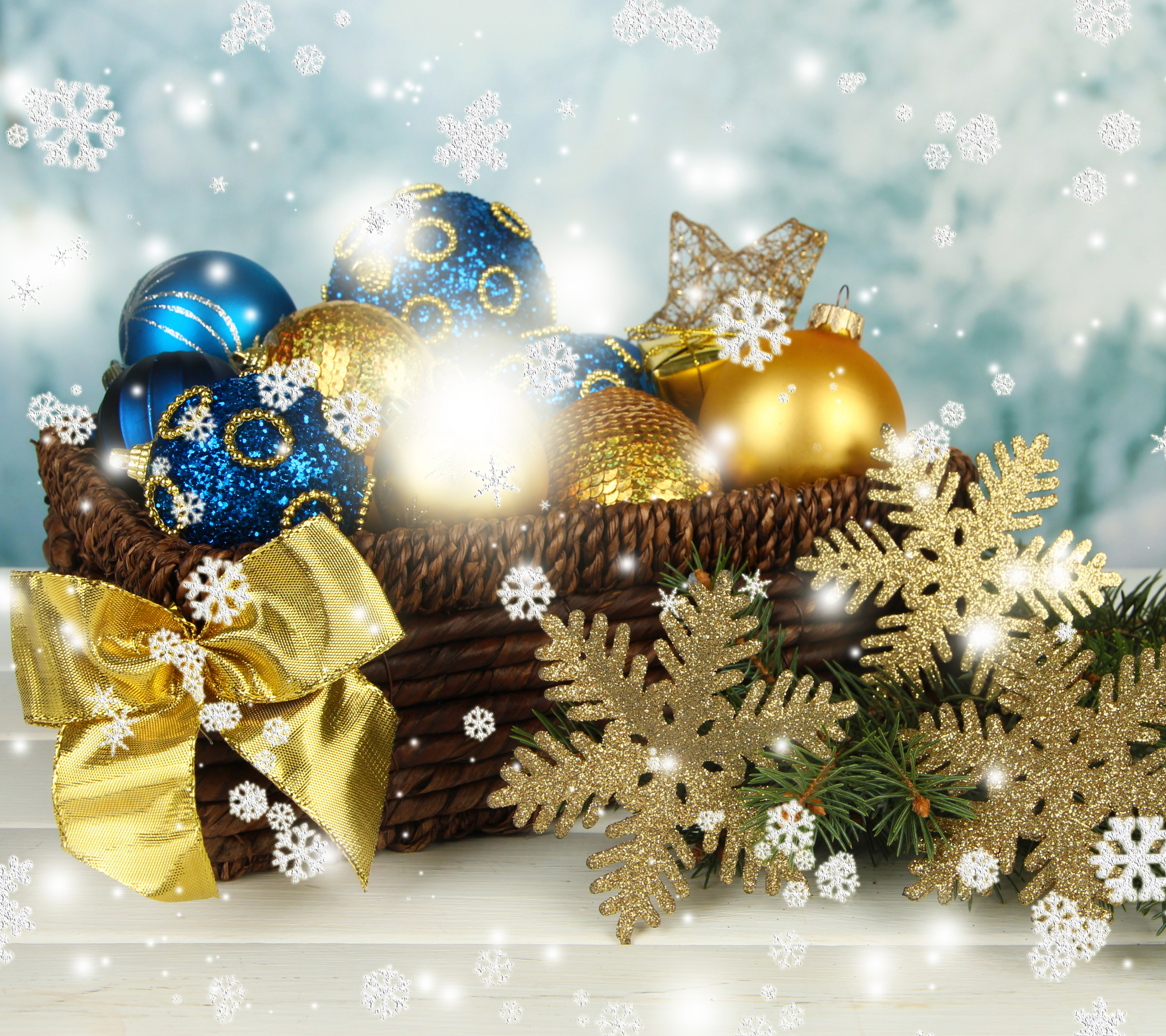 Скачати мобільні шпалери Різдво, Свято, Прикраса, Сніжинка безкоштовно.