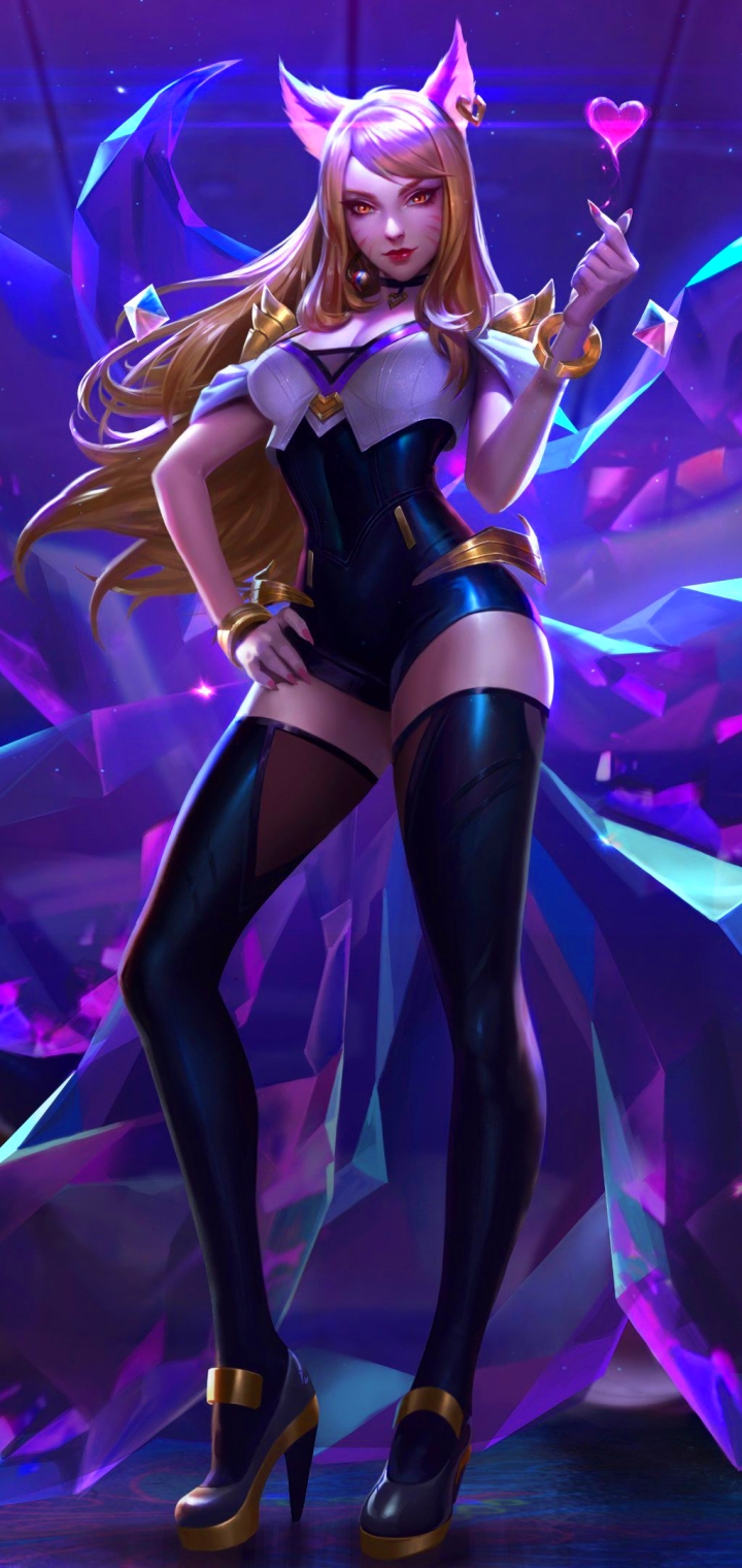 Handy-Wallpaper League Of Legends, Computerspiele, Ahri (Liga Der Legenden), K/da kostenlos herunterladen.