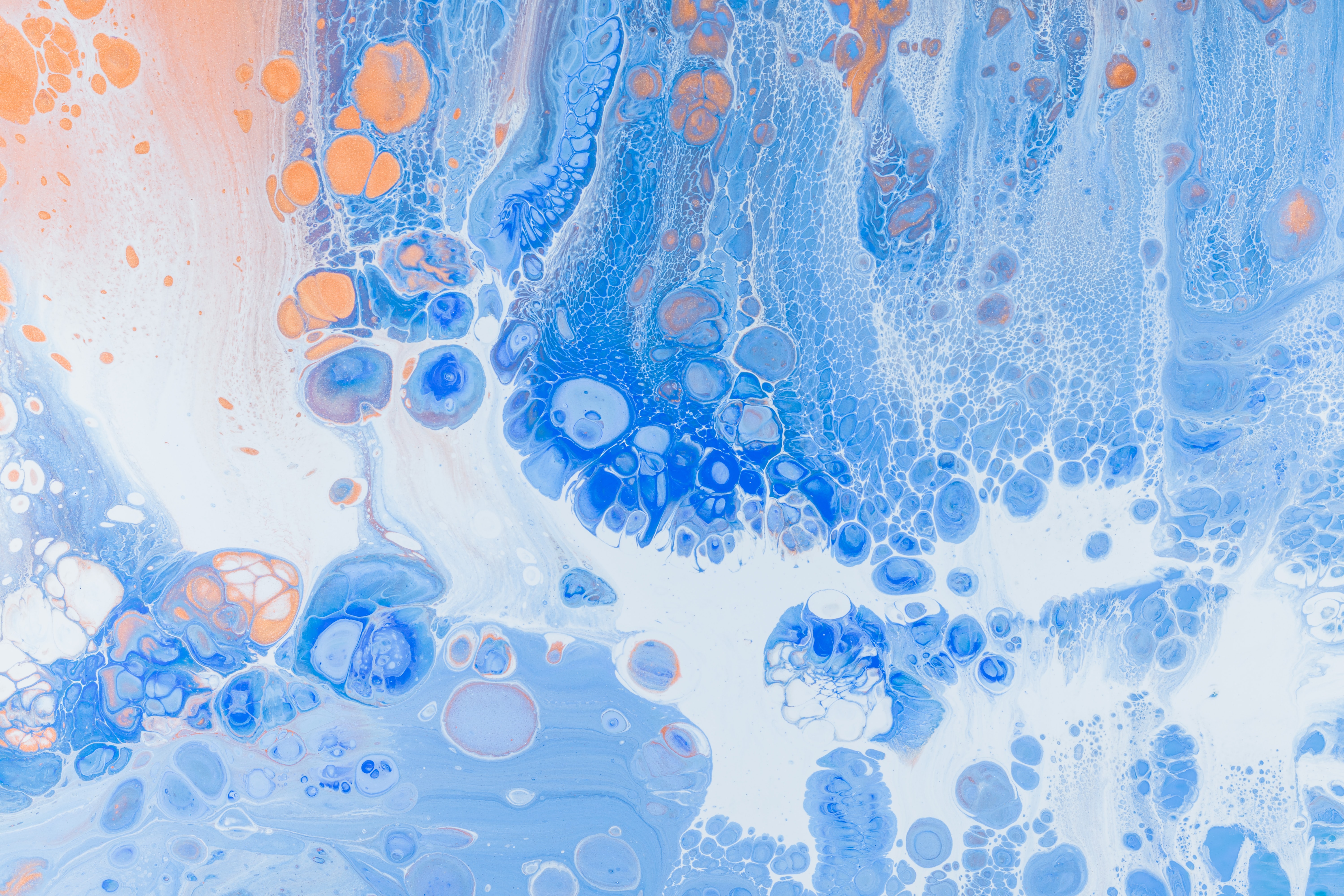 Download mobile wallpaper Divorces, Paint, Spots, Liquid, Abstract, Art, Stains for free.