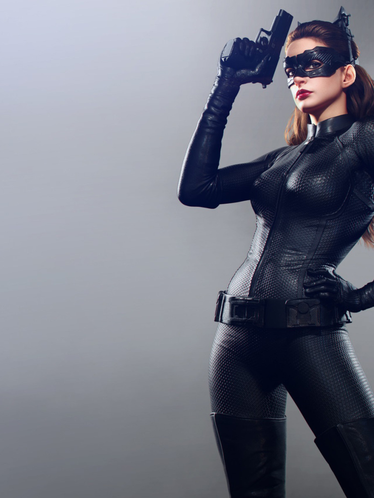 Download mobile wallpaper Batman, Anne Hathaway, Catwoman, Movie, The Dark Knight Rises for free.