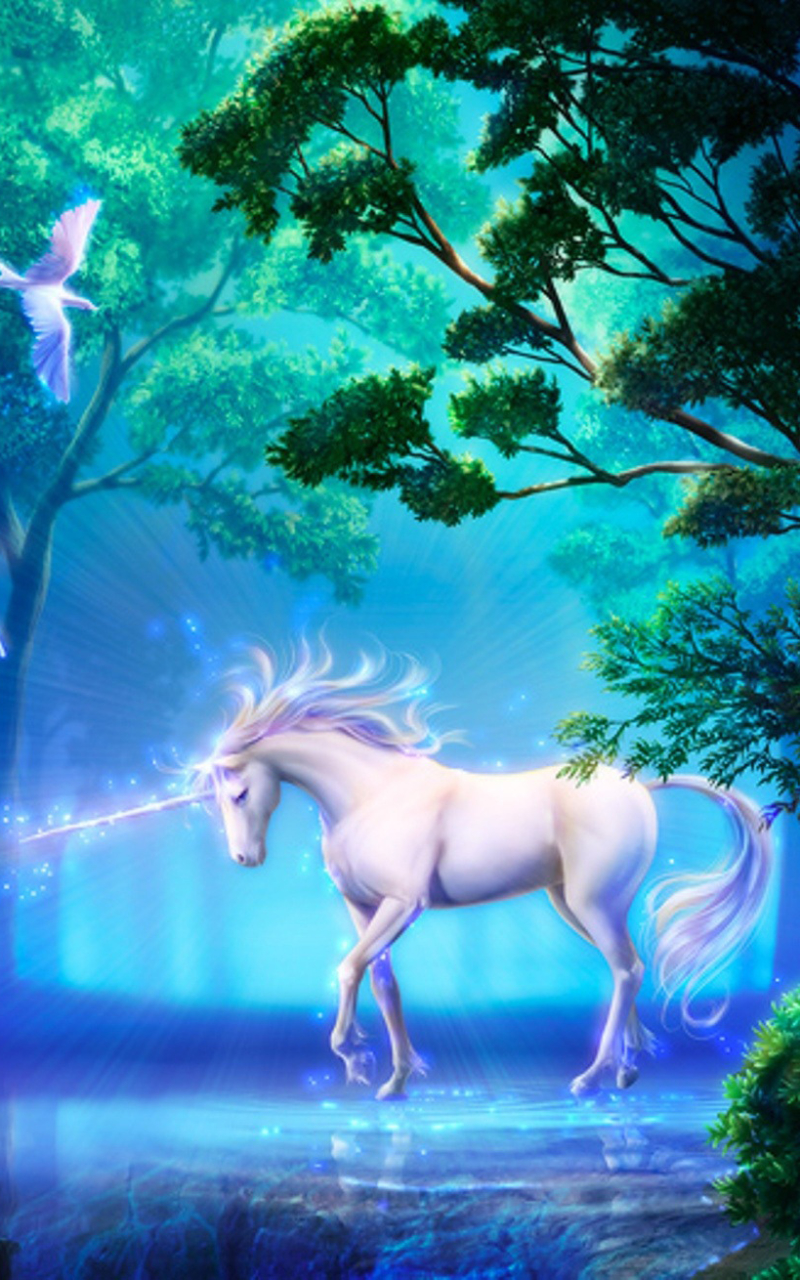 Descarga gratuita de fondo de pantalla para móvil de Fantasía, Unicornio, Animales De Fantasía.