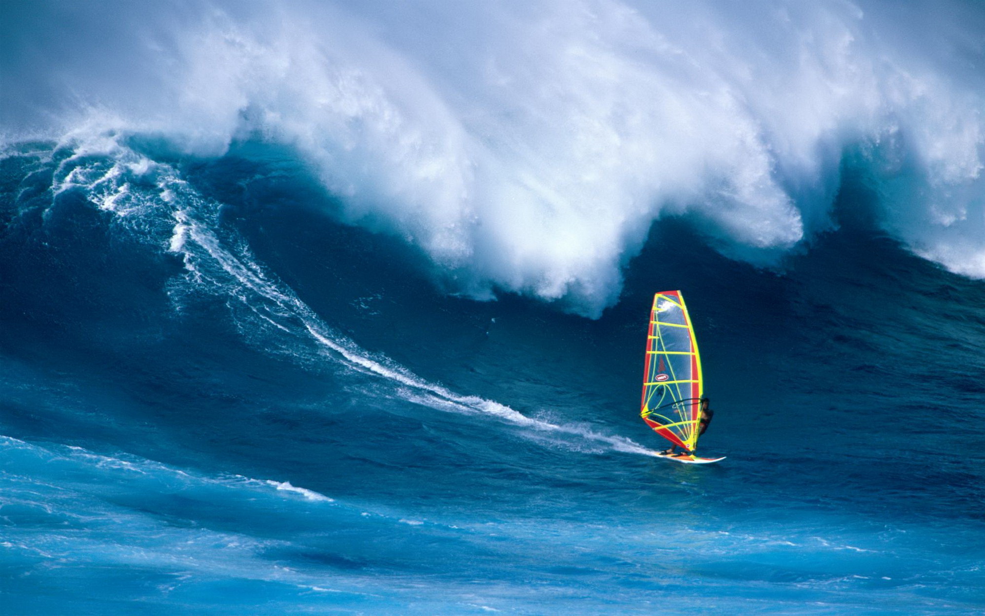 windsurfing, sports, wave