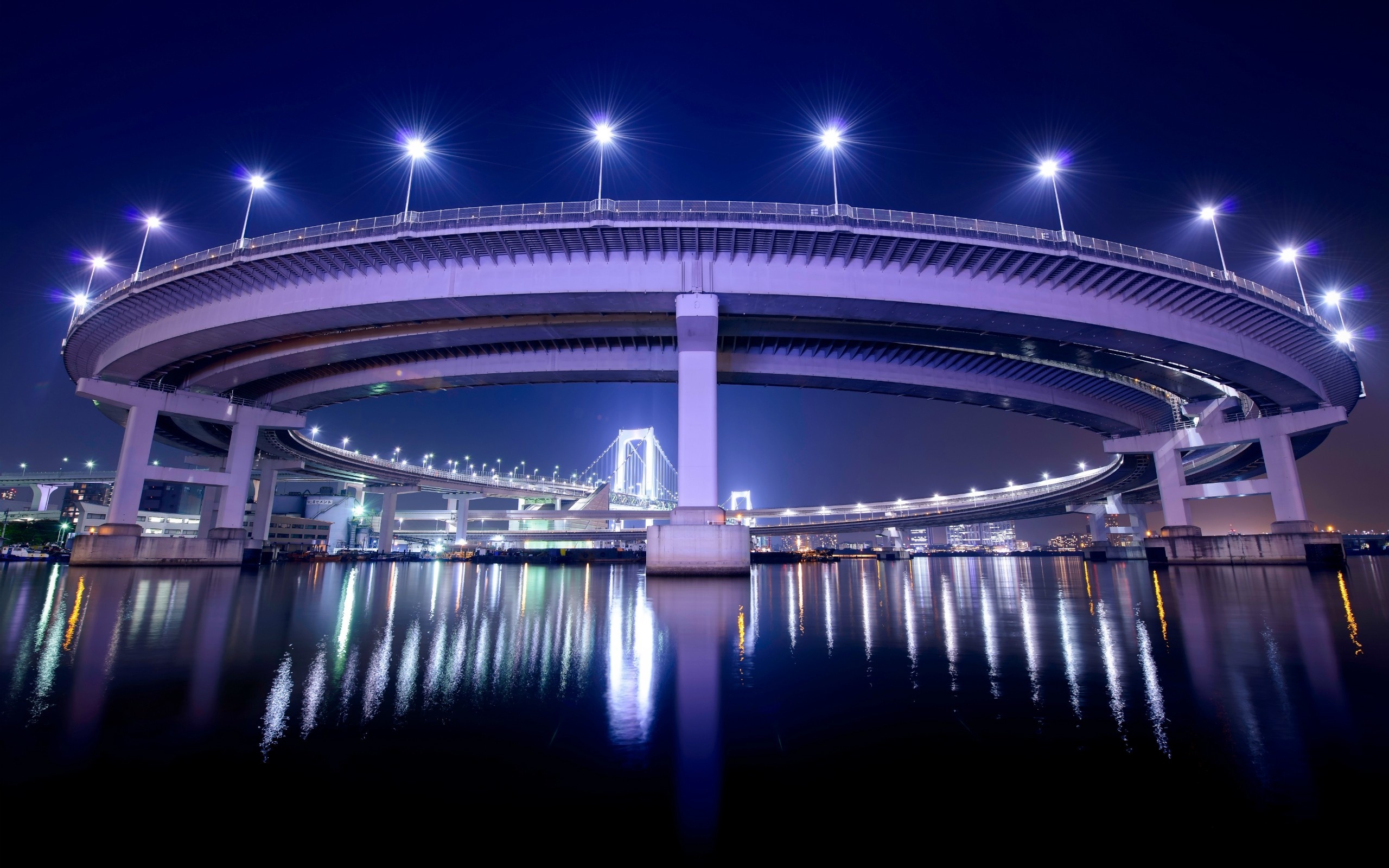 294839 скачать обои сделано человеком, радужный мост, япония, токио, мосты - заставки и картинки бесплатно