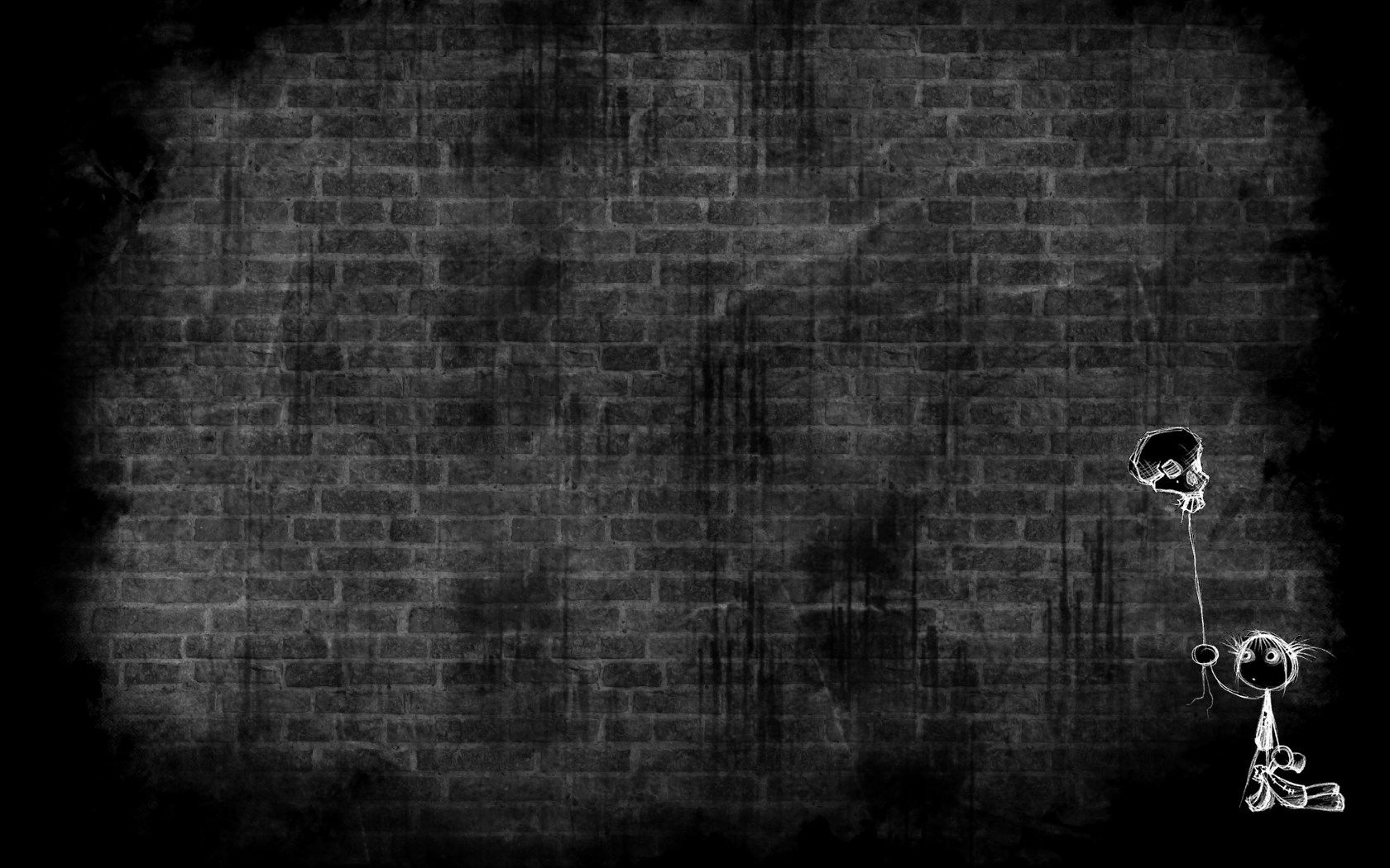 textures, picture, stones, white, texture, drawing, wall, brick Panoramic Wallpaper