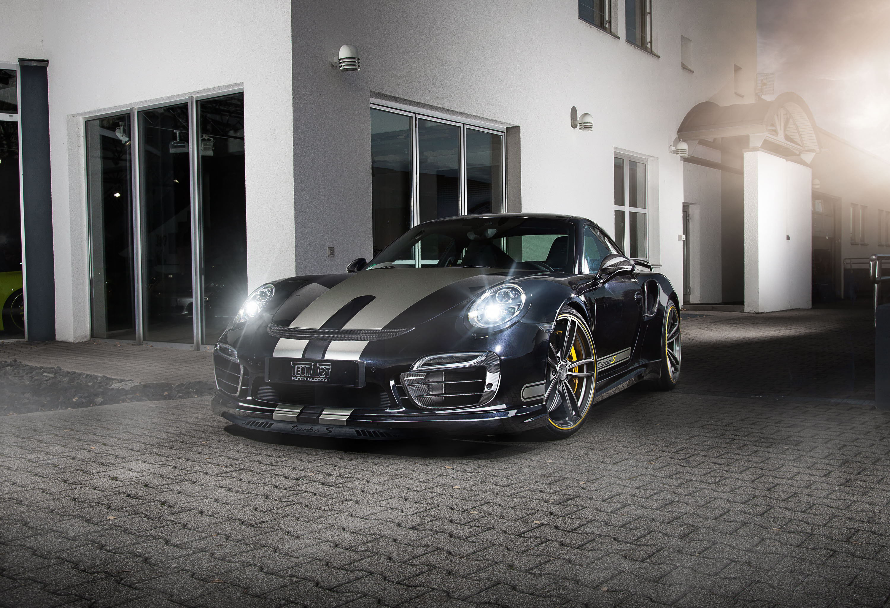 Download mobile wallpaper Porsche, Car, Porsche 911, Vehicles, Black Car, Porsche 911 Turbo for free.