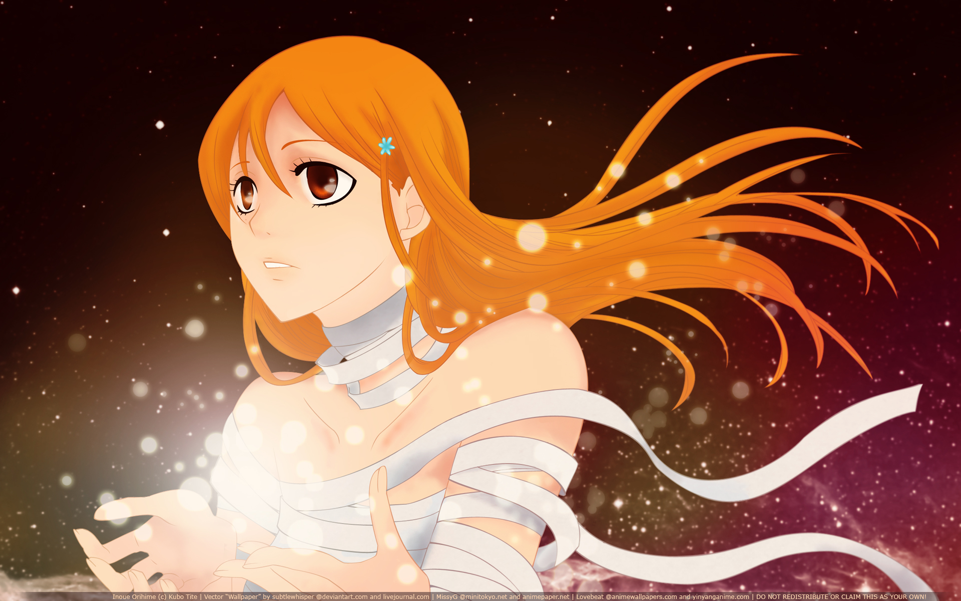 Handy-Wallpaper Bleach, Animes, Orihime Inoue kostenlos herunterladen.