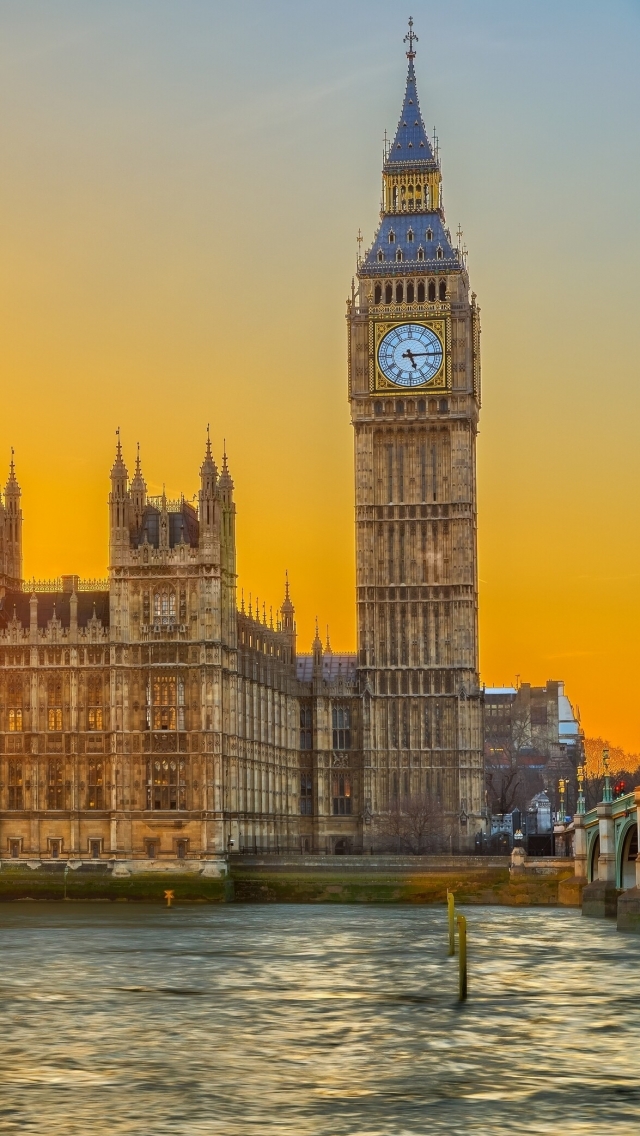Handy-Wallpaper London, England, Sonnenuntergang, Palast Von Westminster, Menschengemacht, Paläste kostenlos herunterladen.
