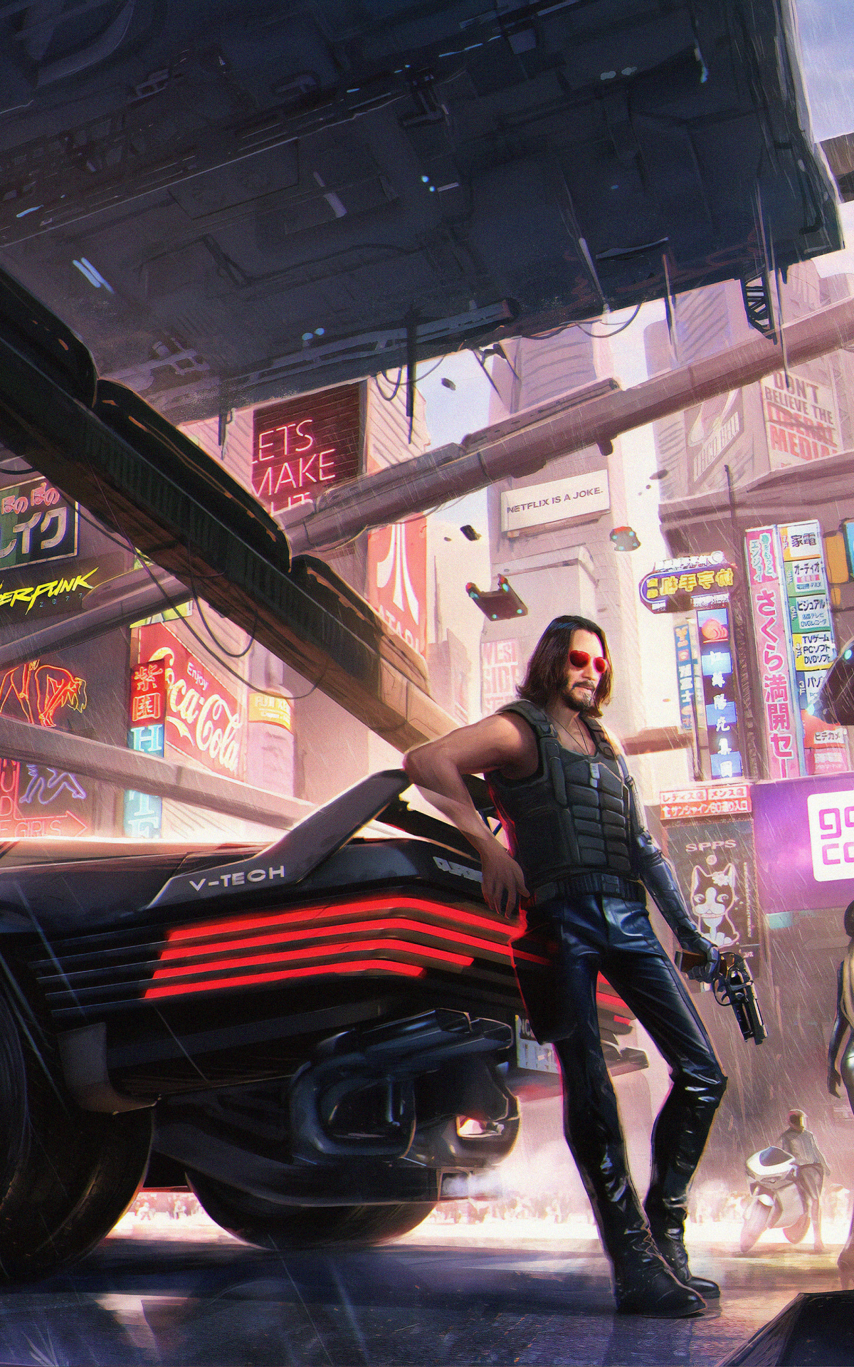 Handy-Wallpaper Computerspiele, Cyberpunk 2077, Johnny Silberhand kostenlos herunterladen.