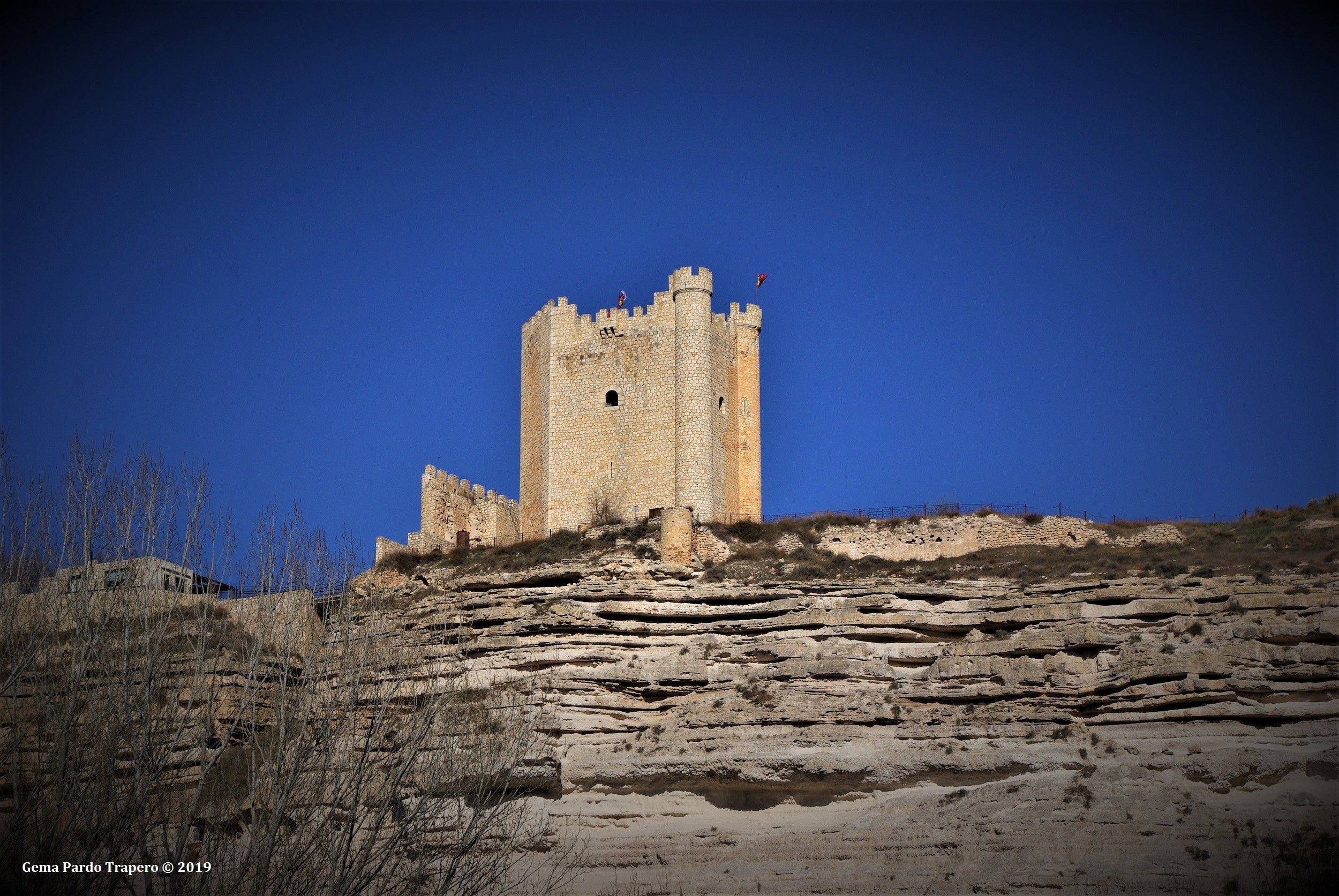Download mobile wallpaper Castles, Spain, Man Made, Castle, Castilla La Mancha, Albacete for free.